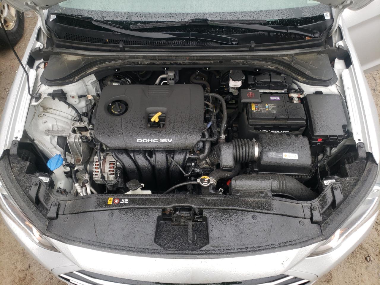2018 Hyundai Elantra Sel Silver vin: KMHD84LF2JU533975