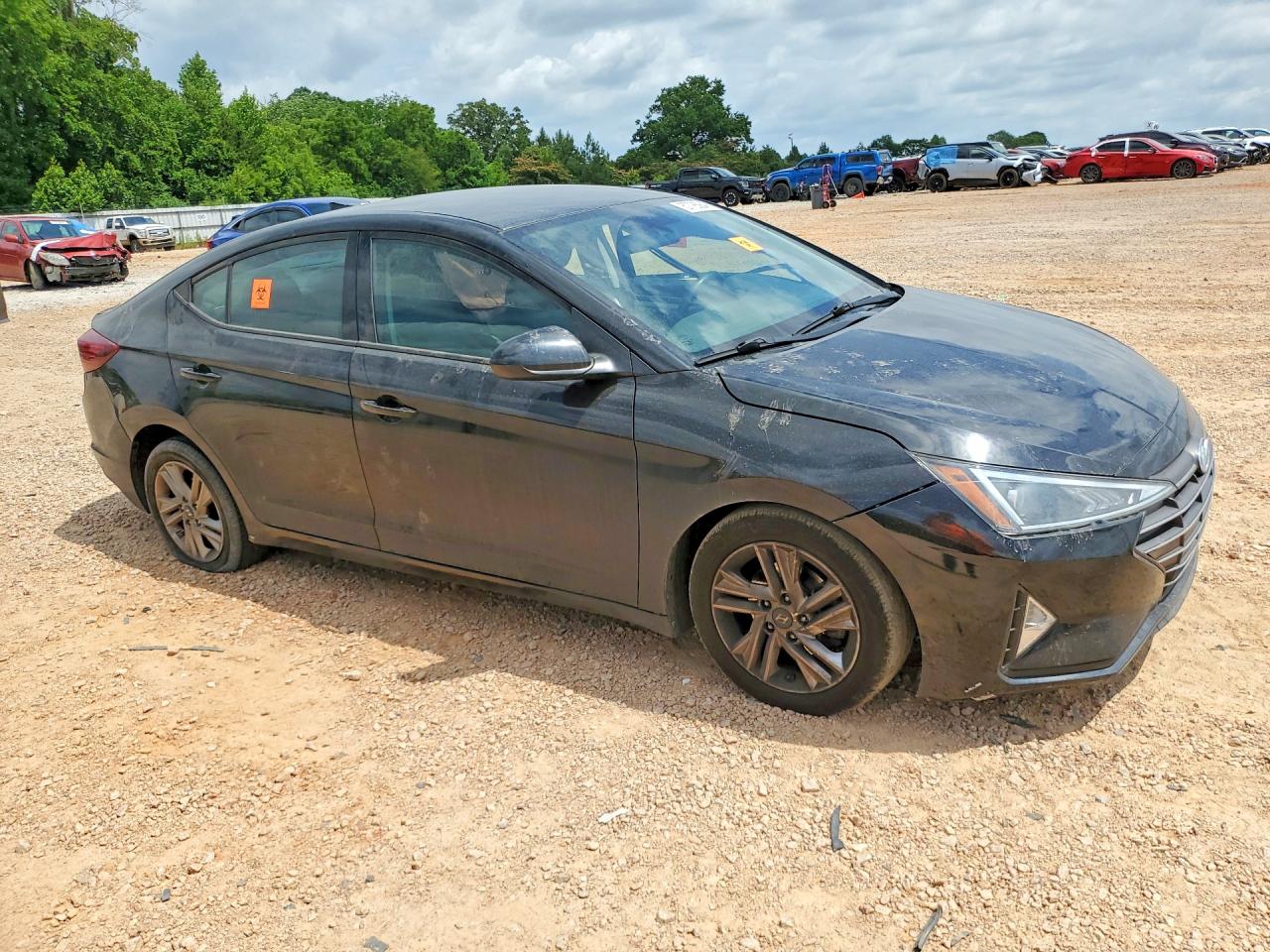 2019 Hyundai Elantra Sel Black vin: KMHD84LF2KU746426
