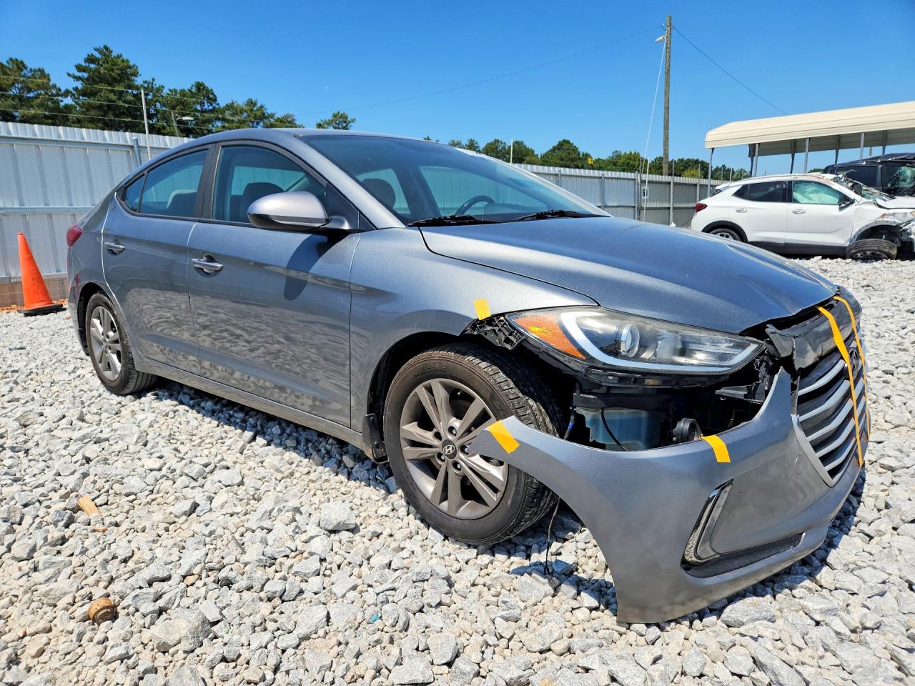 2017 Hyundai Elantra Se Silver vin: KMHD84LF3HU194931