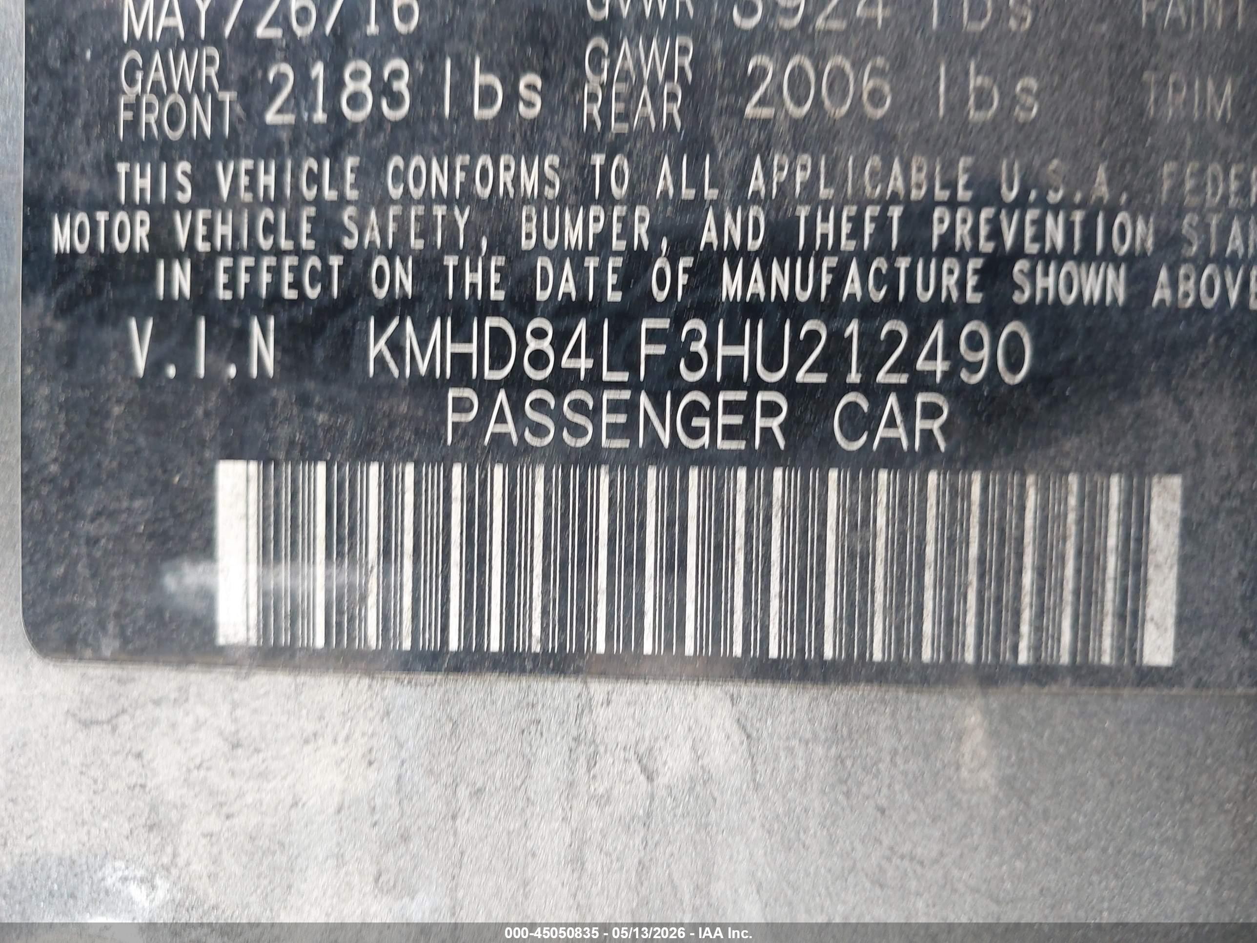 2017 Hyundai Elantra Limited Silver vin: KMHD84LF3HU212490