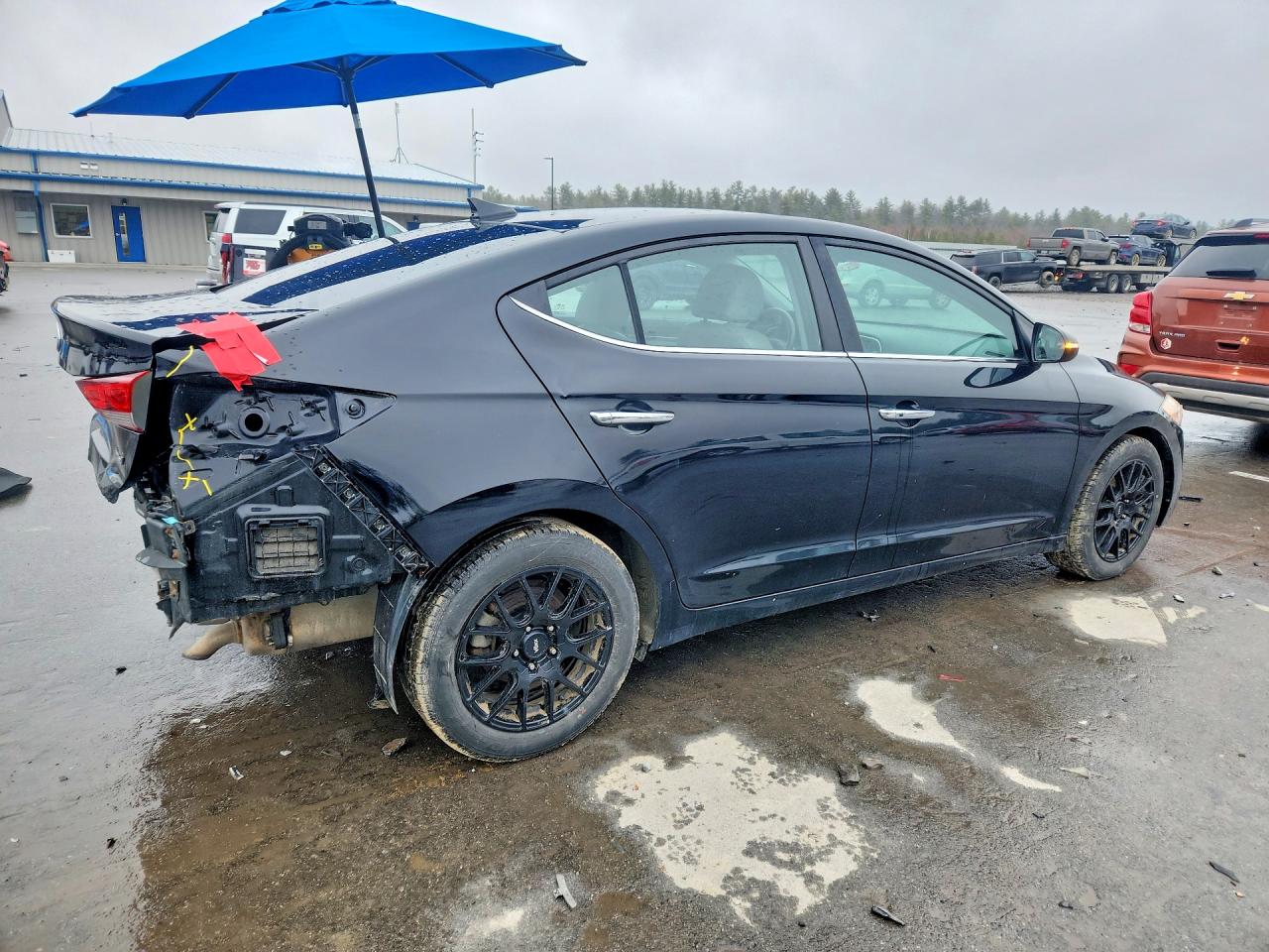 2017 Hyundai Elantra Limited Black vin: KMHD84LF4HU070621