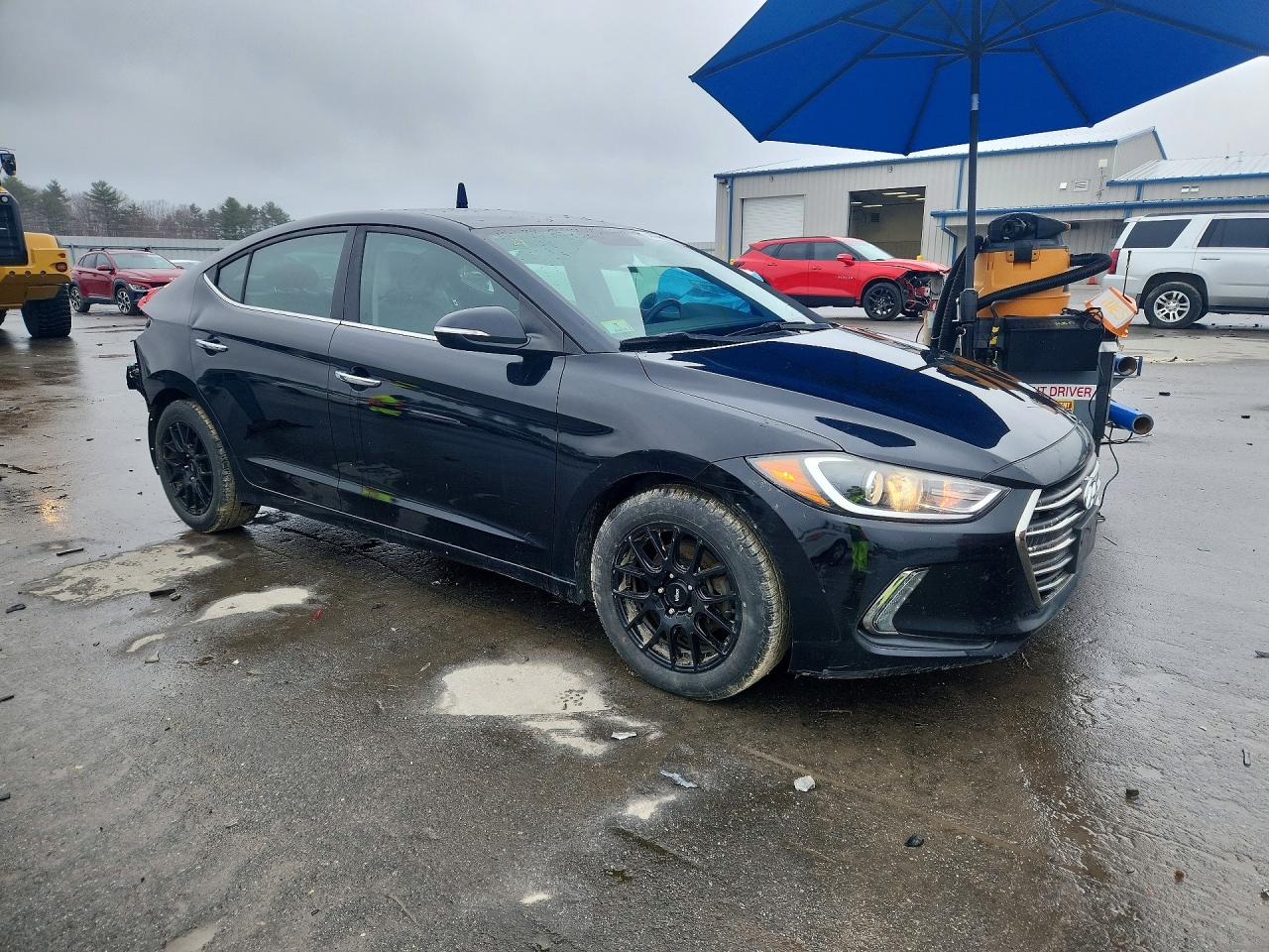 2017 Hyundai Elantra Limited Black vin: KMHD84LF4HU070621