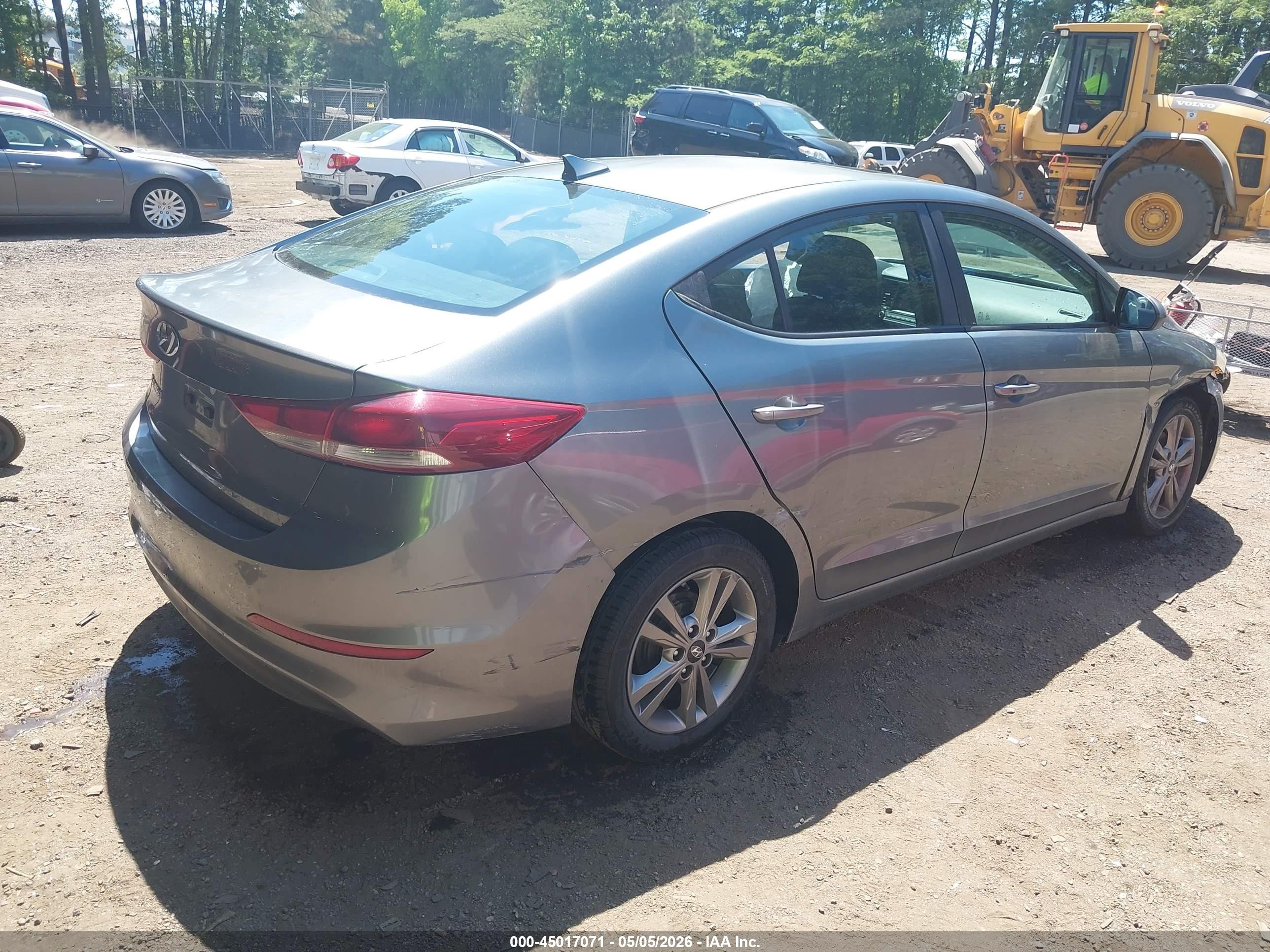 2017 Hyundai Elantra Value Edition Gray vin: KMHD84LF4HU250200