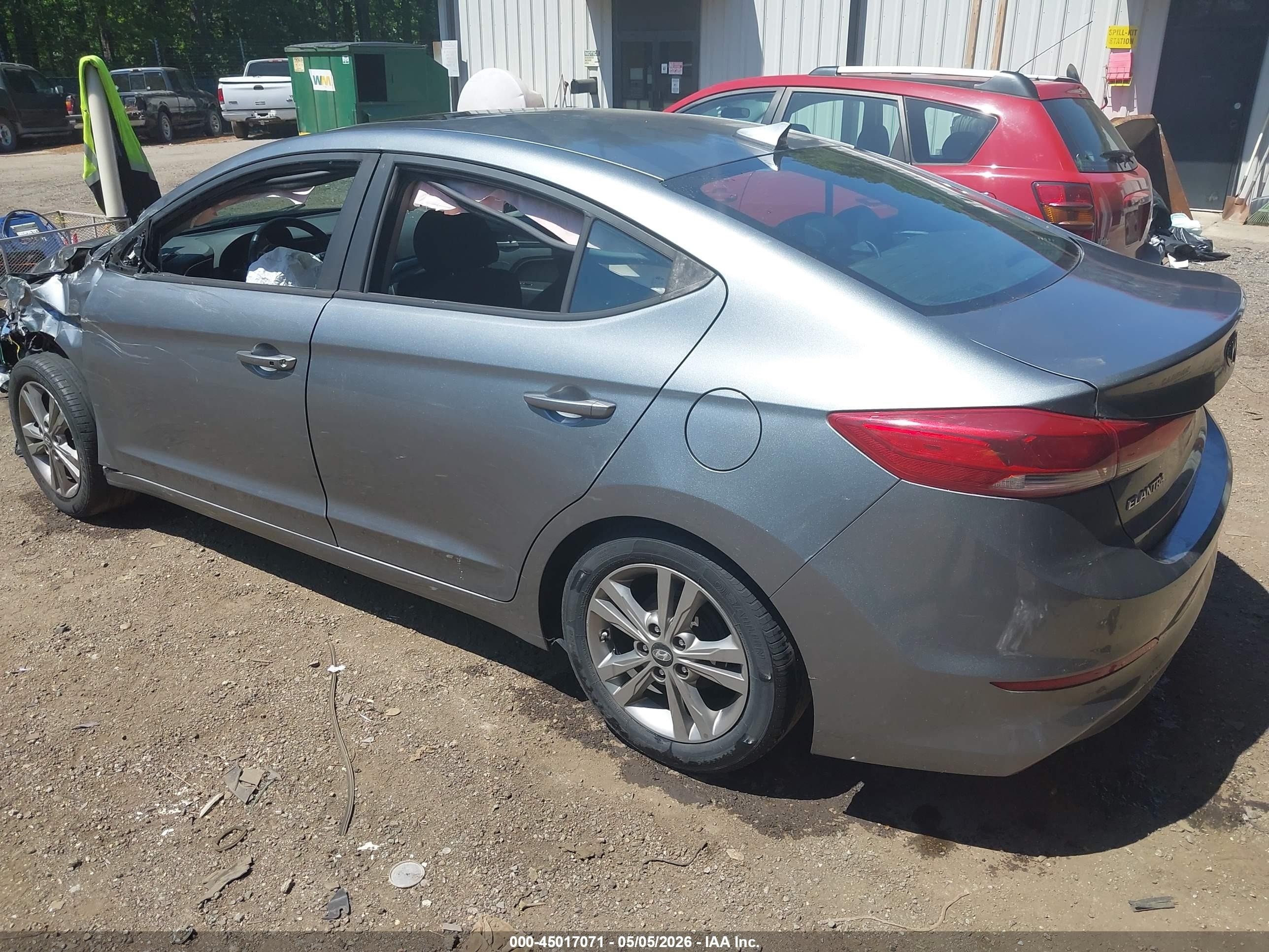 2017 Hyundai Elantra Value Edition Gray vin: KMHD84LF4HU250200