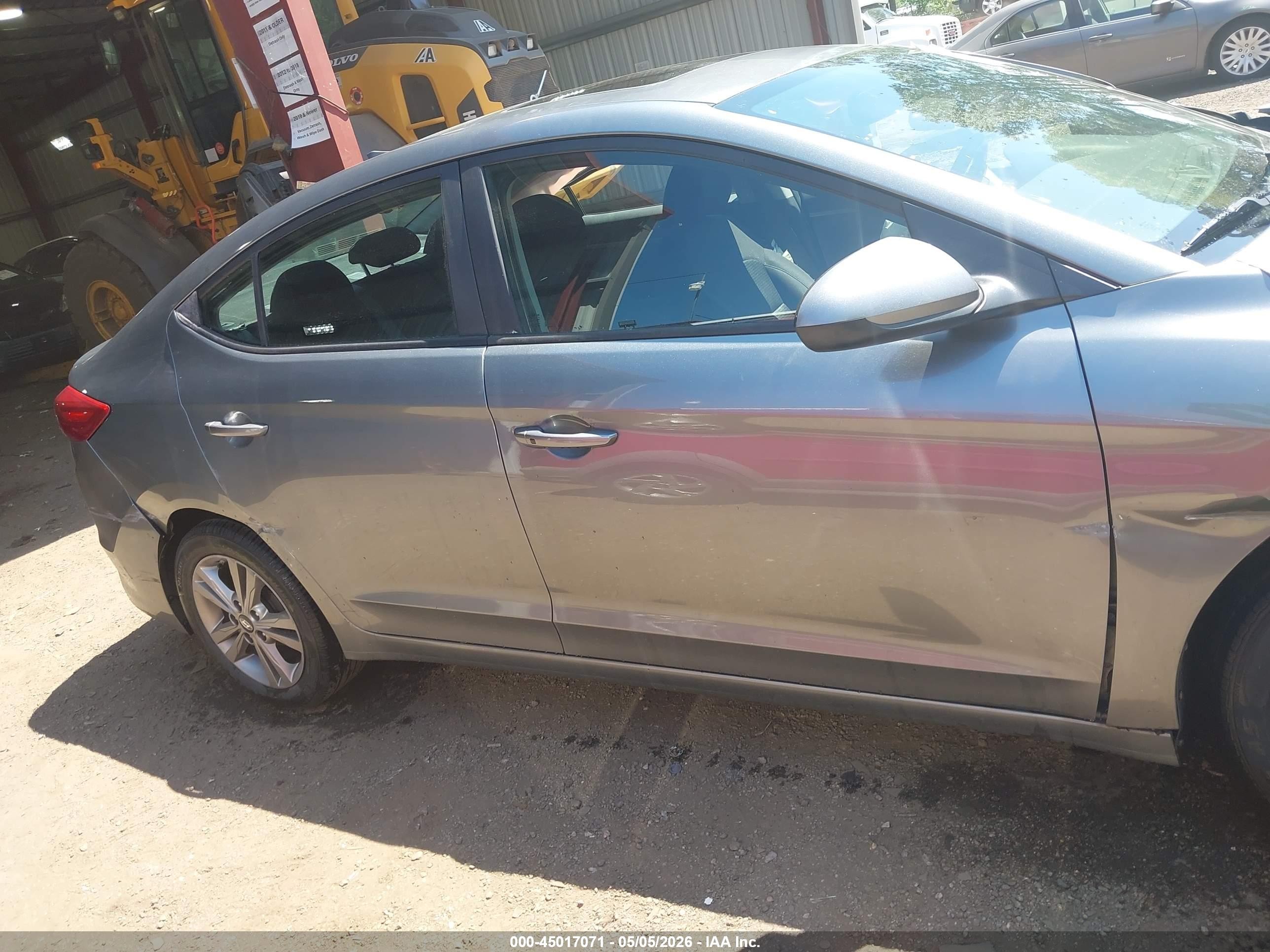 2017 Hyundai Elantra Value Edition Gray vin: KMHD84LF4HU250200