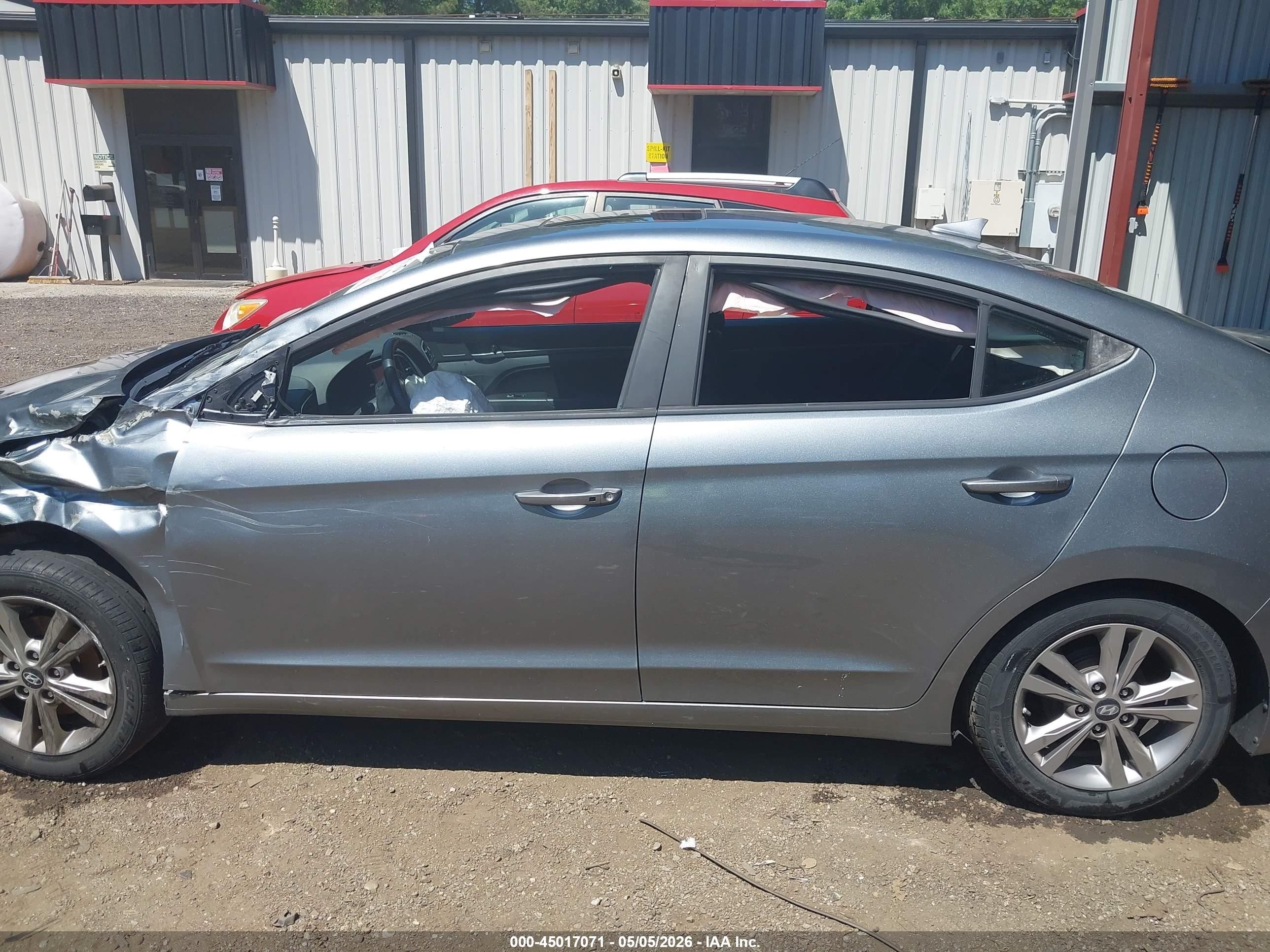 2017 Hyundai Elantra Value Edition Gray vin: KMHD84LF4HU250200