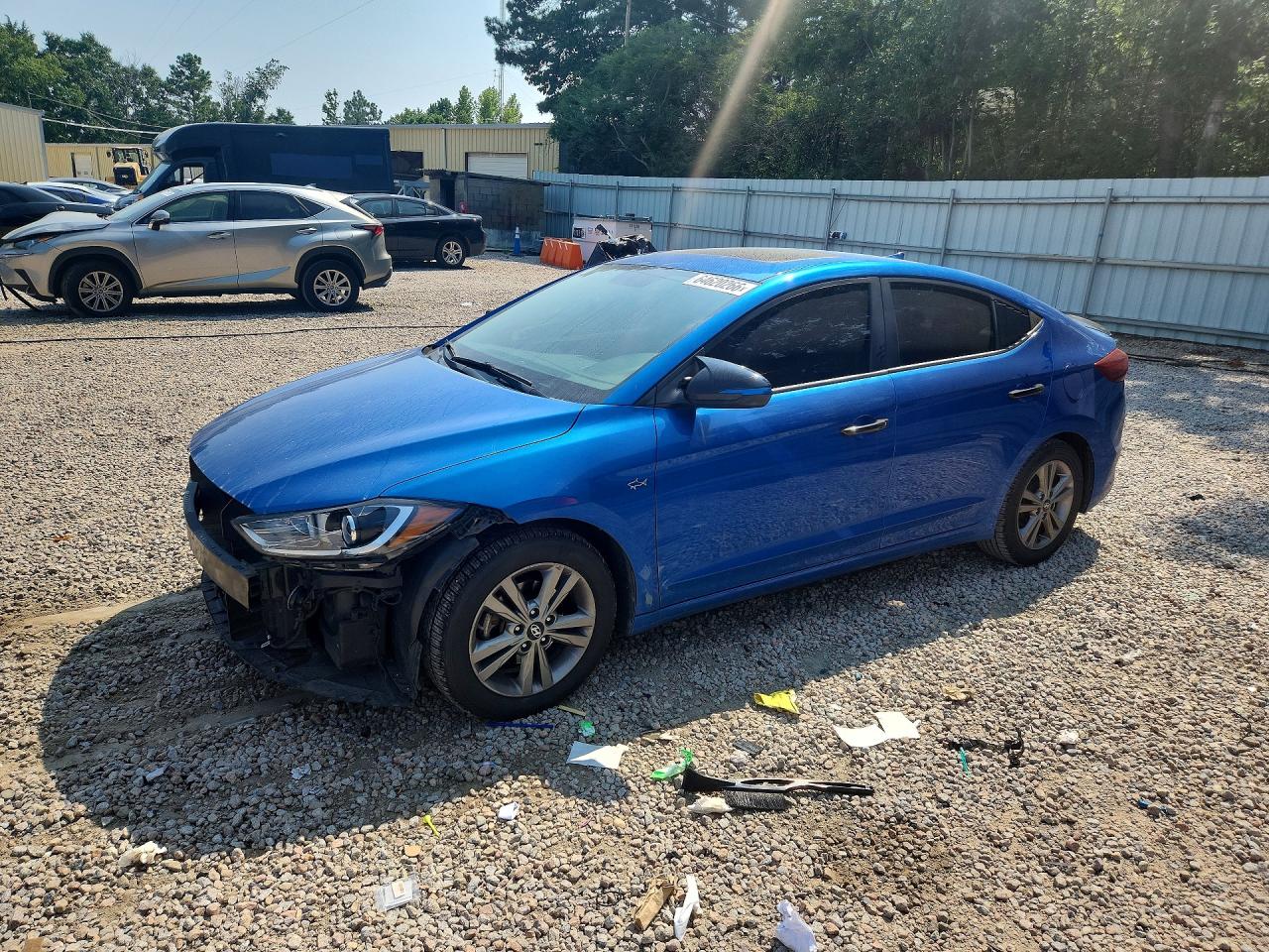 2017 Hyundai Elantra Value Edition Blue vin: KMHD84LF4HU250861