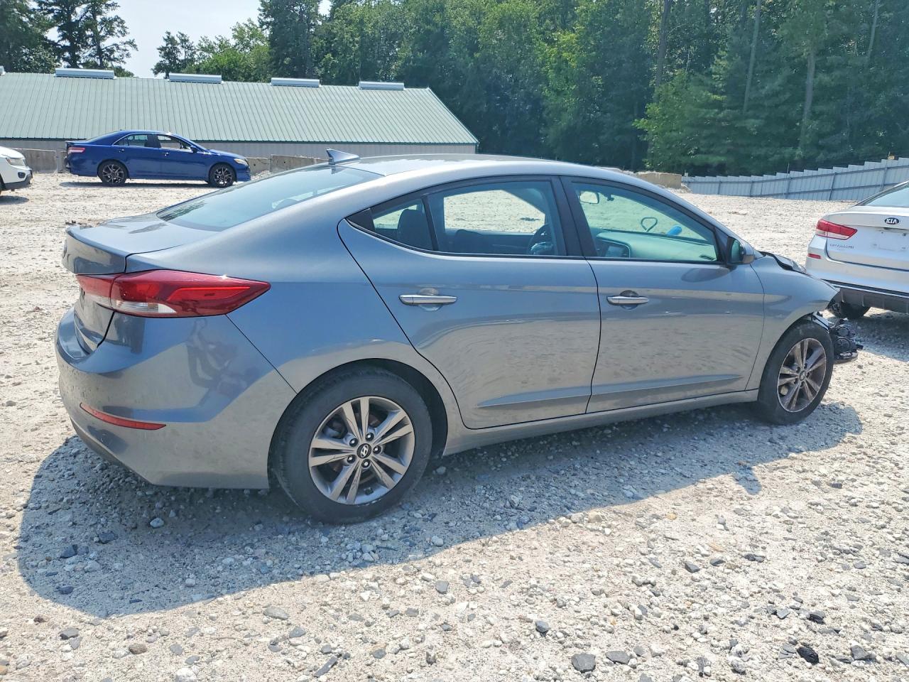 2018 Hyundai Elantra Sel Gray vin: KMHD84LF4JU554620
