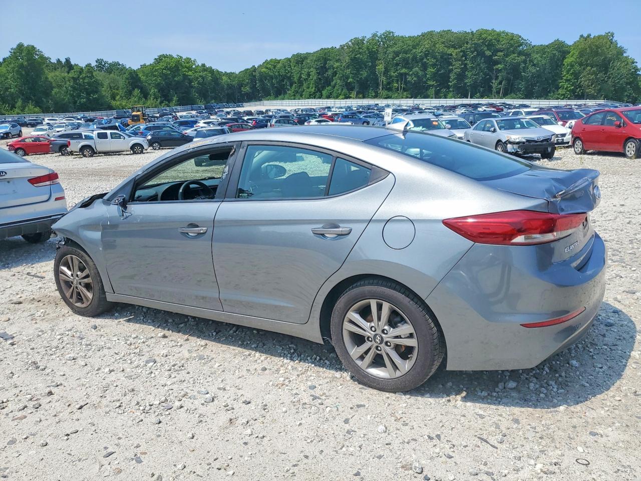 2018 Hyundai Elantra Sel Gray vin: KMHD84LF4JU554620