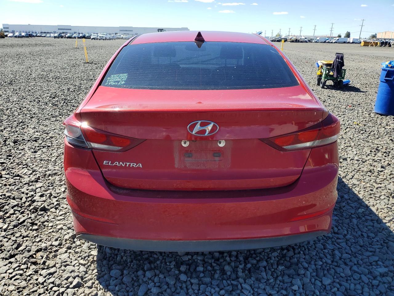2018 Hyundai Elantra Sel Red vin: KMHD84LF4JU665135
