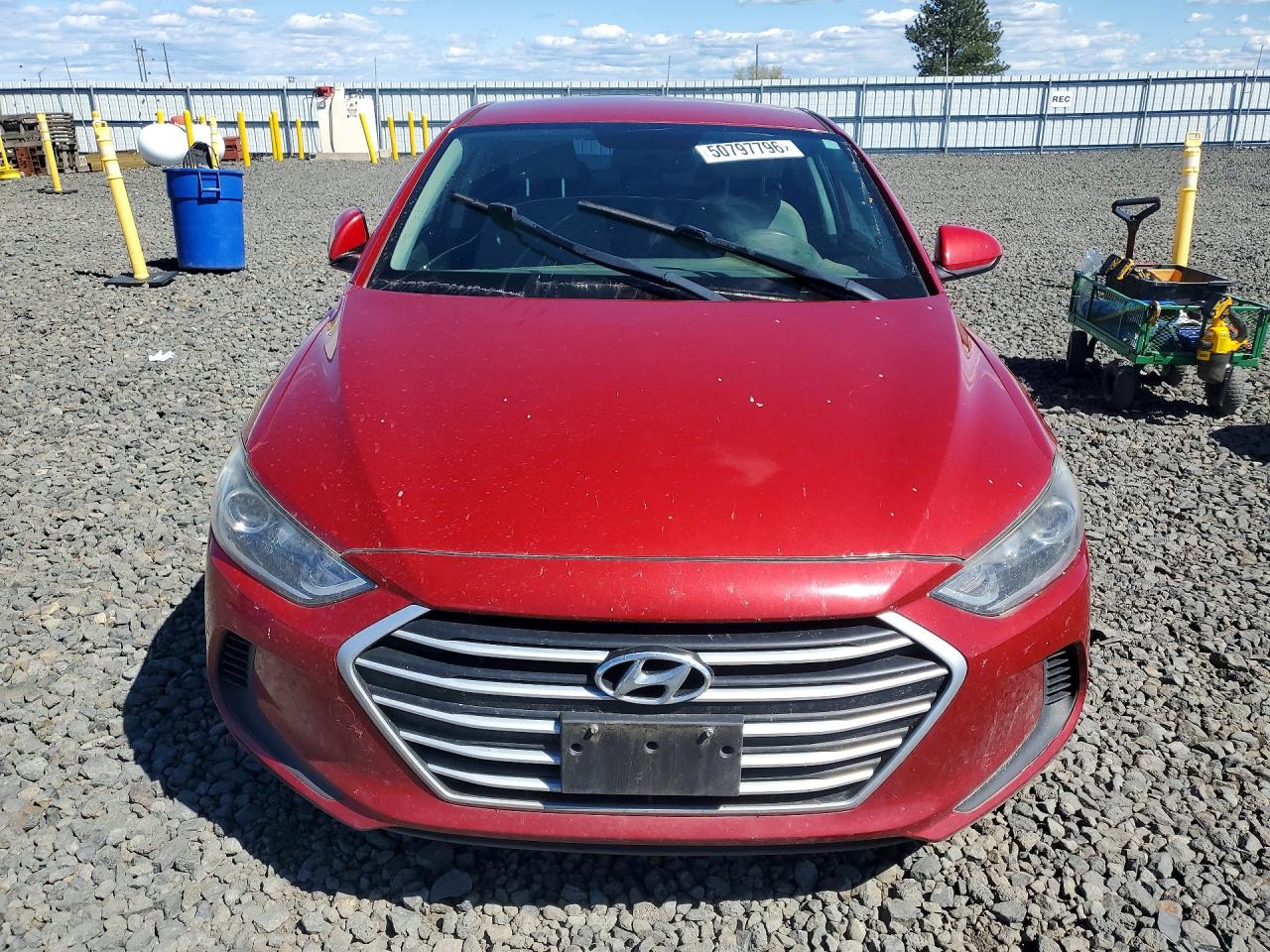 2018 Hyundai Elantra Sel Red vin: KMHD84LF4JU665135