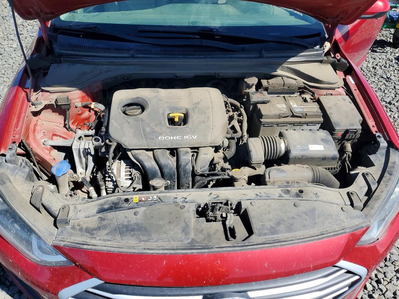 2018 Hyundai Elantra Sel Red vin: KMHD84LF4JU665135