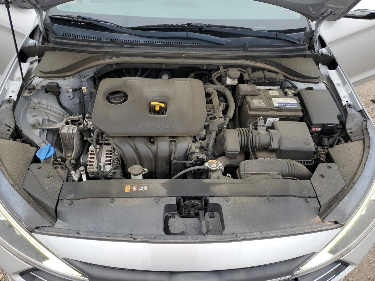 2020 Hyundai Elantra Sel Silver vin: KMHD84LF4LU998776