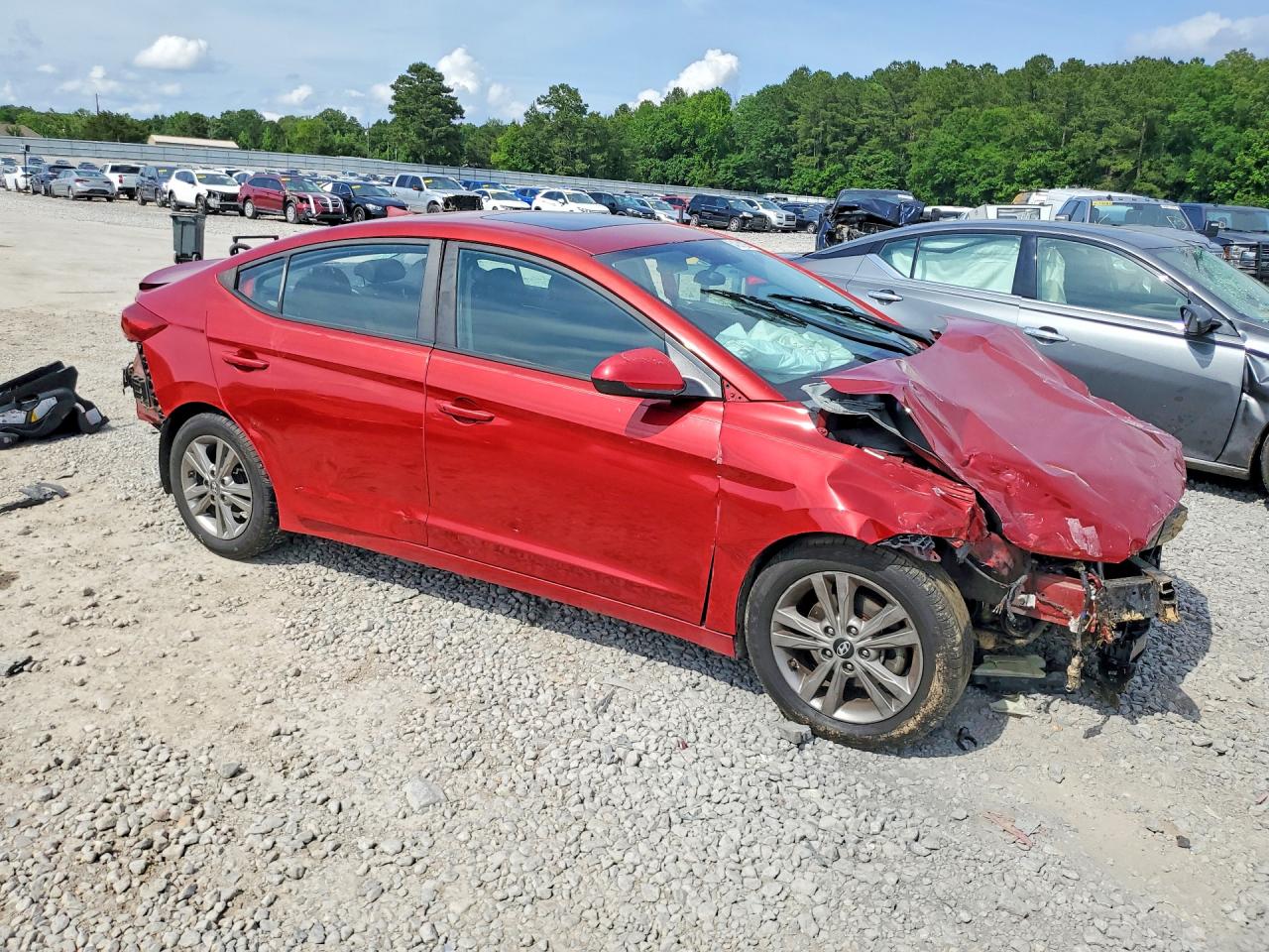 2017 Hyundai Elantra Value Edition Red vin: KMHD84LF5HU241232