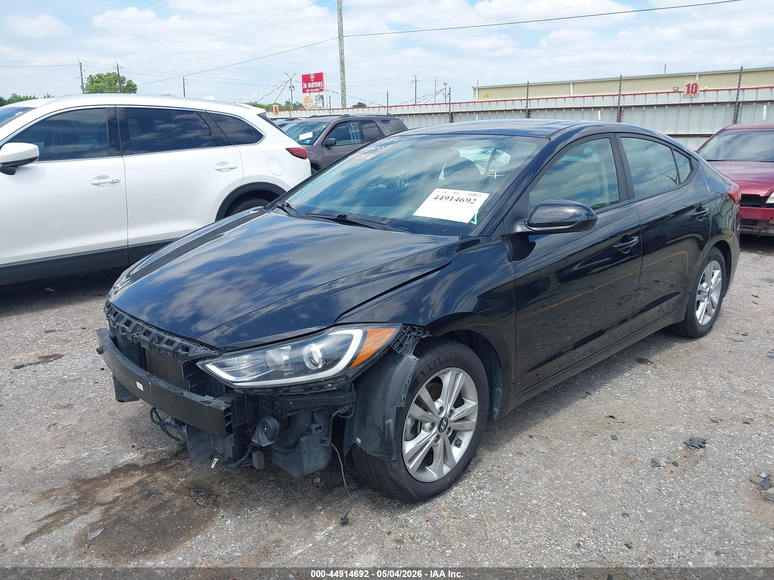 2017 Hyundai Elantra Value Edition Black vin: KMHD84LF5HU249945