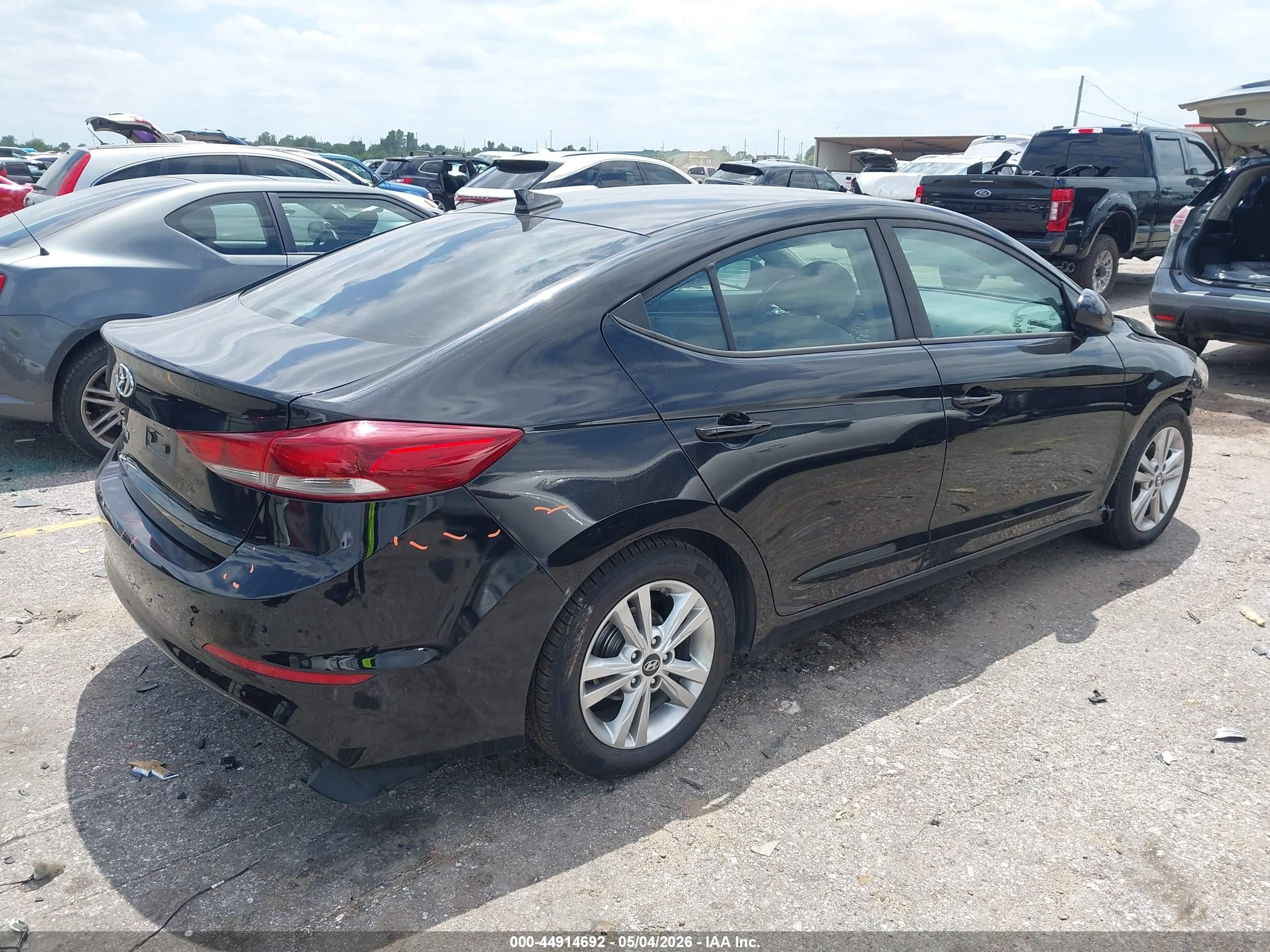 2017 Hyundai Elantra Value Edition Black vin: KMHD84LF5HU249945