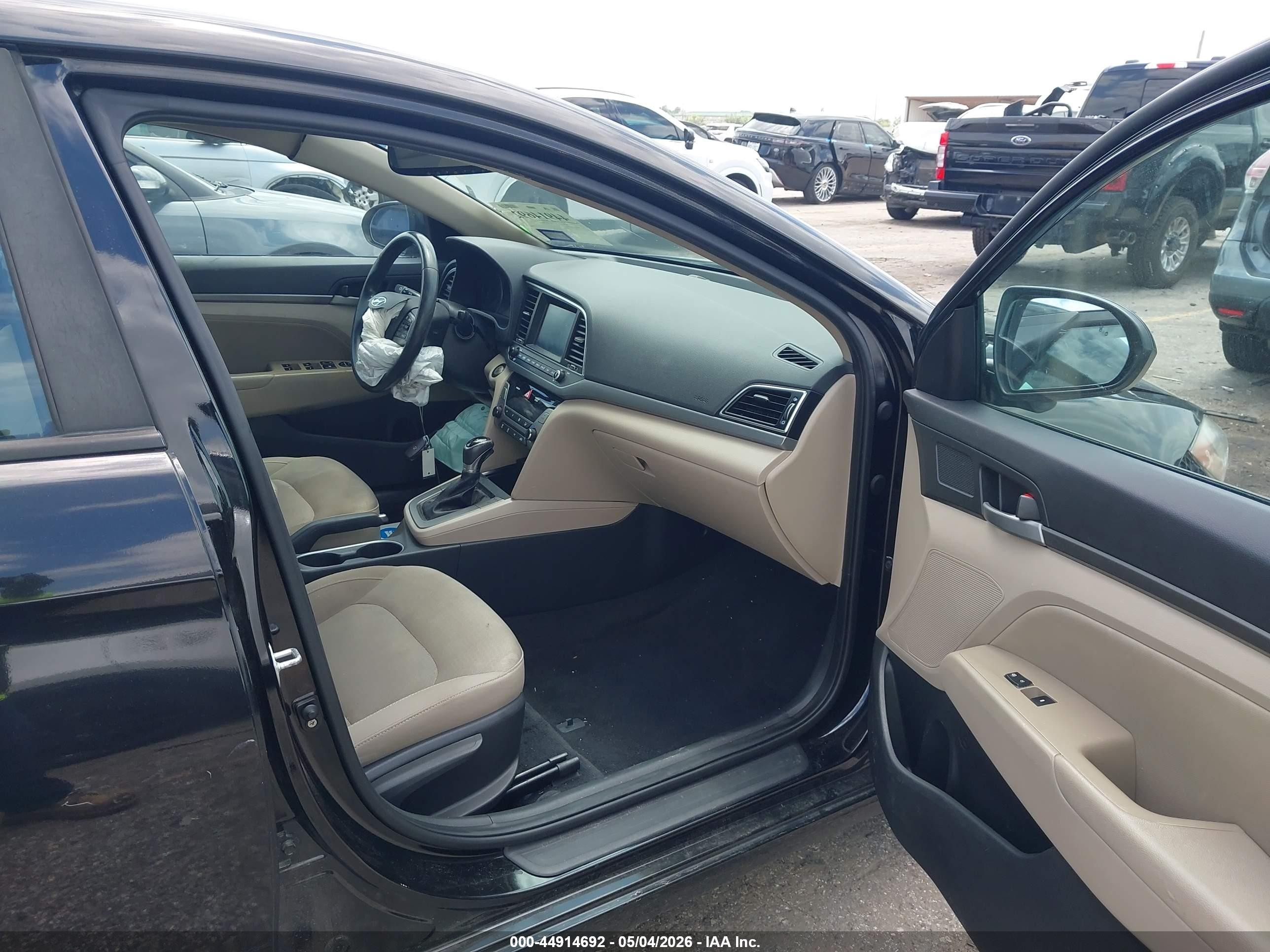 2017 Hyundai Elantra Value Edition Black vin: KMHD84LF5HU249945