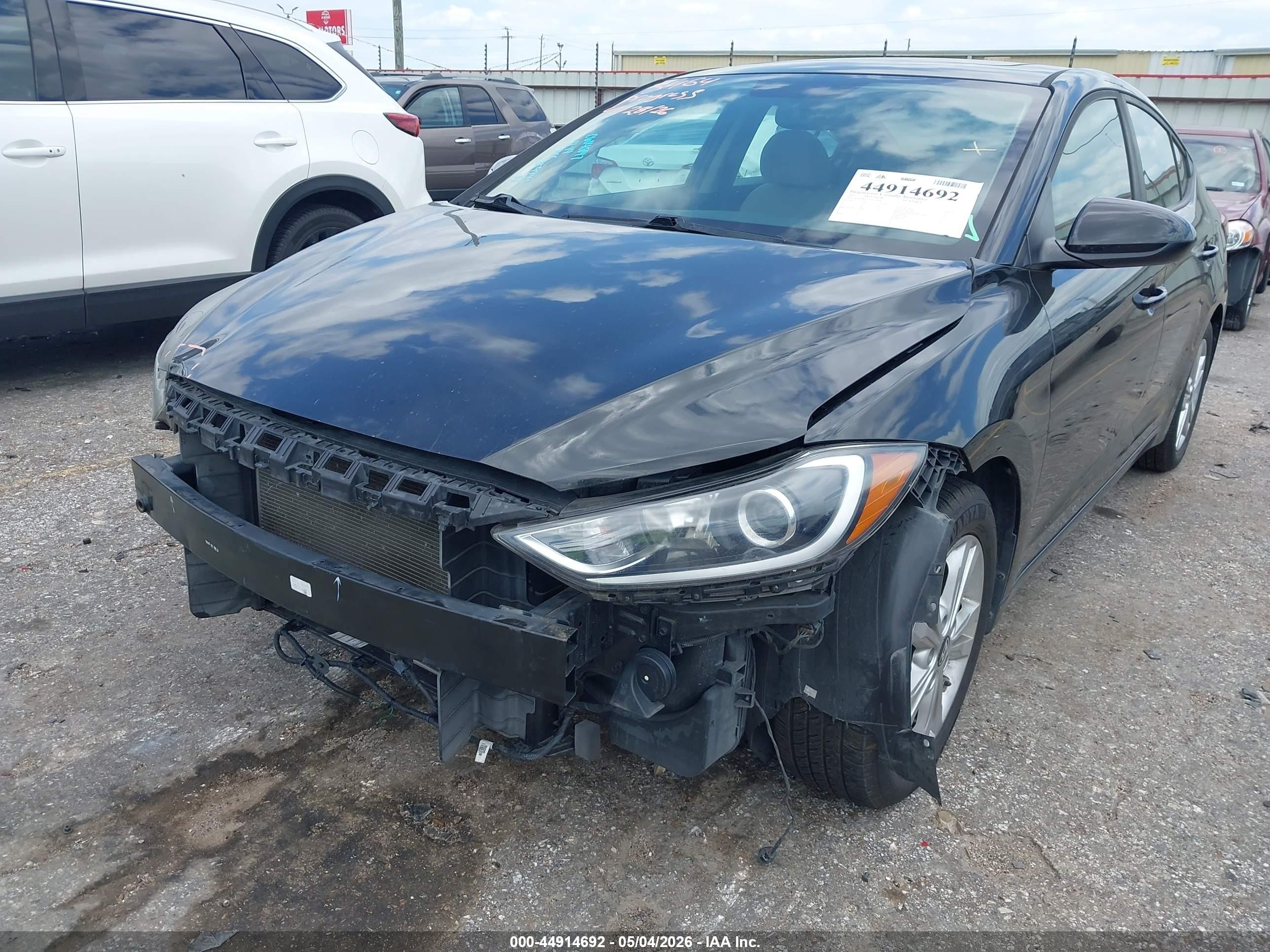 2017 Hyundai Elantra Value Edition Black vin: KMHD84LF5HU249945