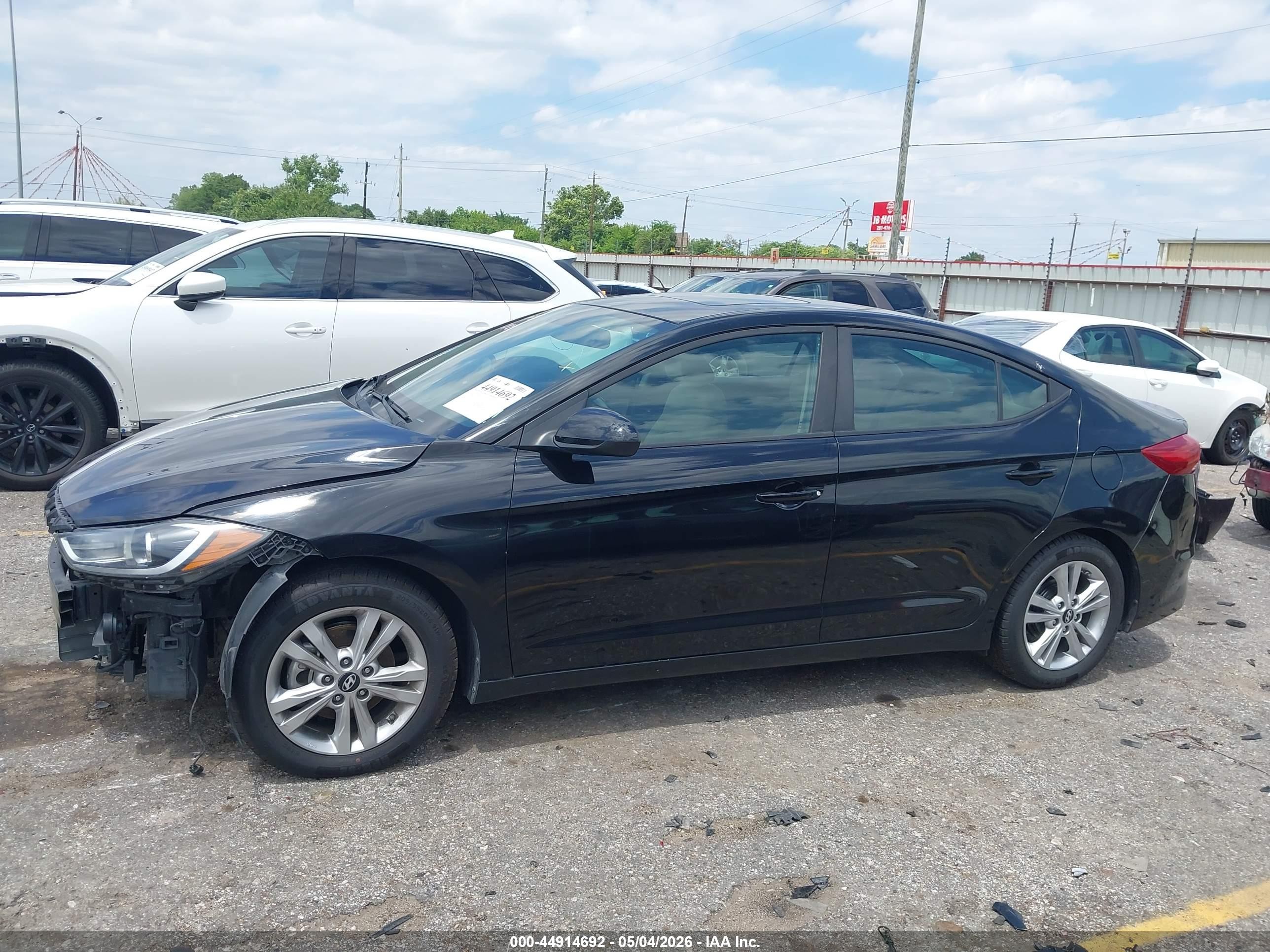2017 Hyundai Elantra Value Edition Black vin: KMHD84LF5HU249945