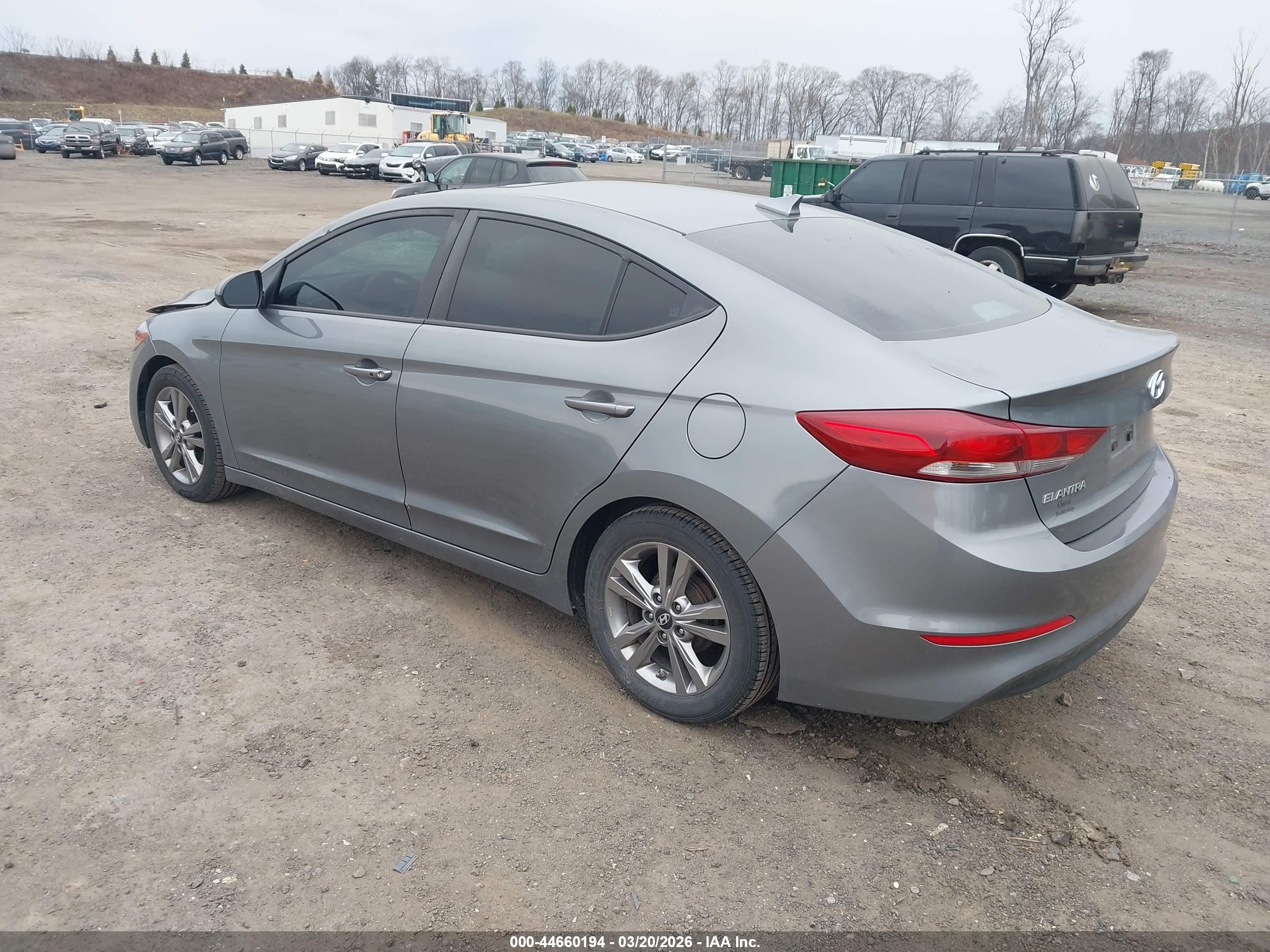 2017 Hyundai Elantra Value Edition Gray vin: KMHD84LF5HU369082
