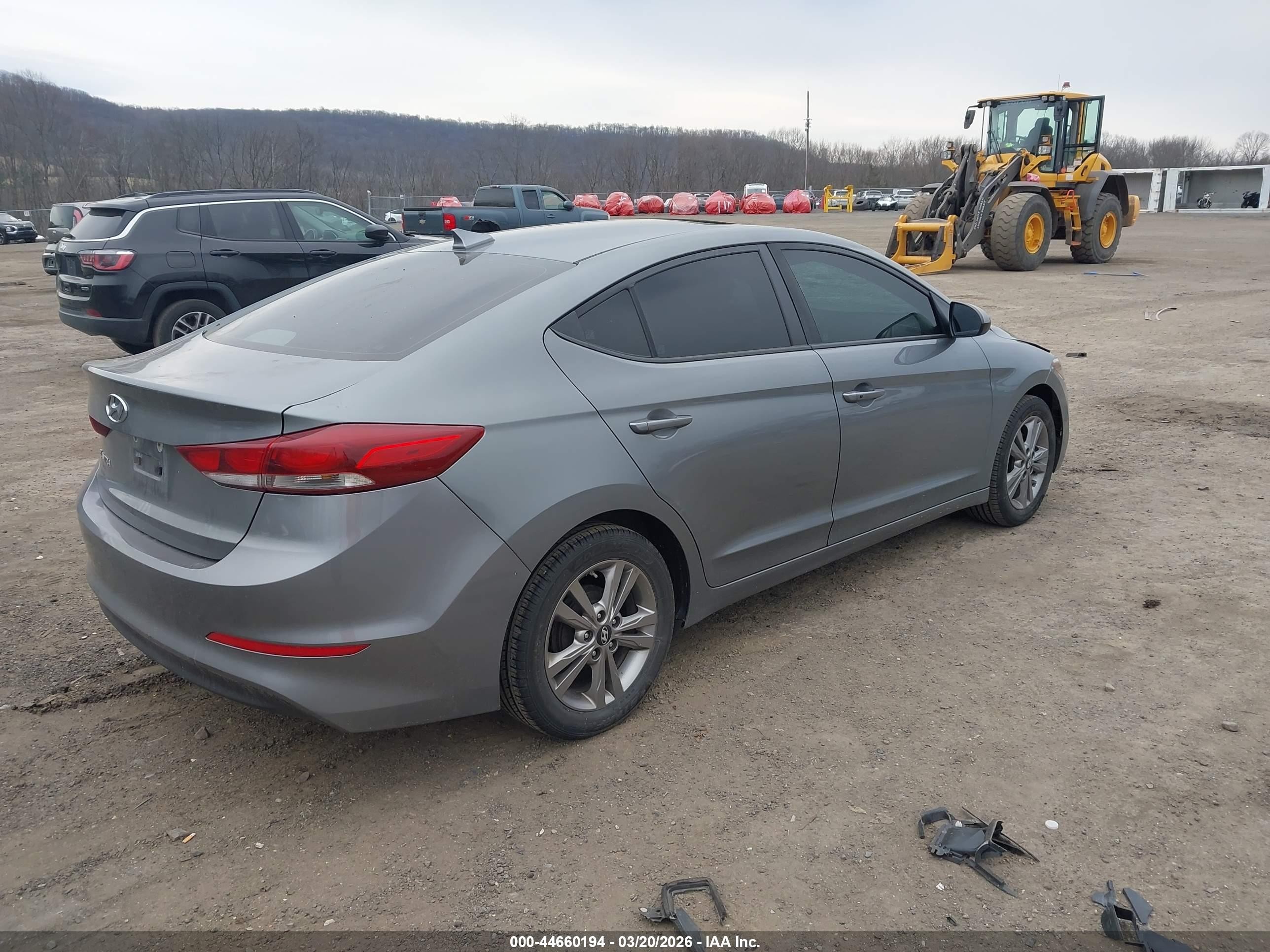 2017 Hyundai Elantra Value Edition Gray vin: KMHD84LF5HU369082