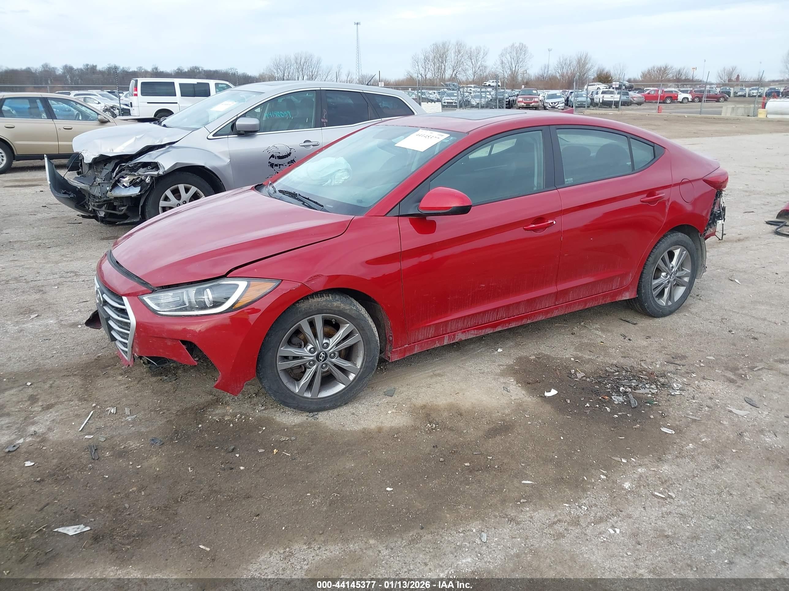 2017 Hyundai Elantra Value Edition Red vin: KMHD84LF5HU423383