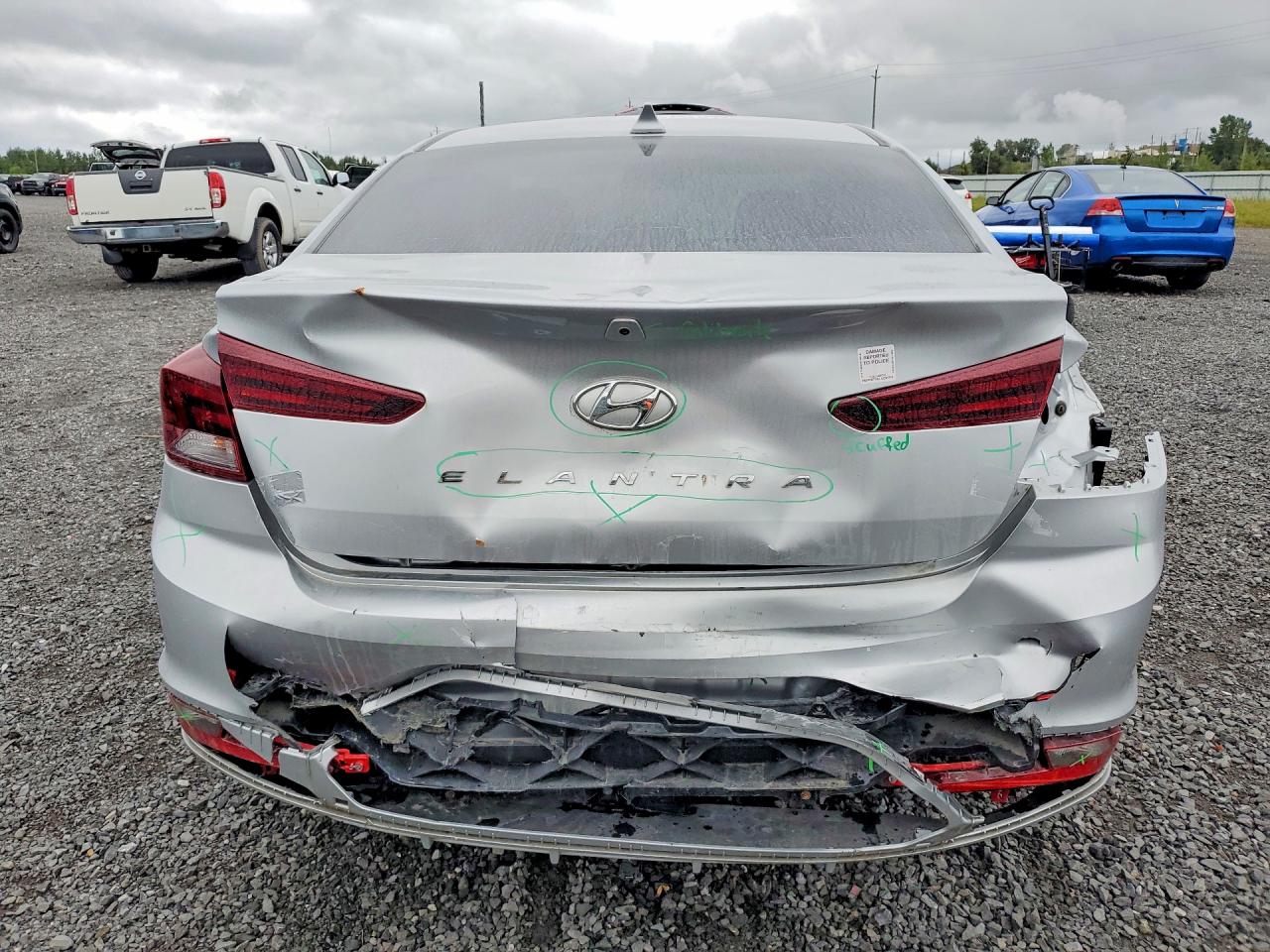 2019 Hyundai Elantra Se Silver vin: KMHD84LF5KU861604