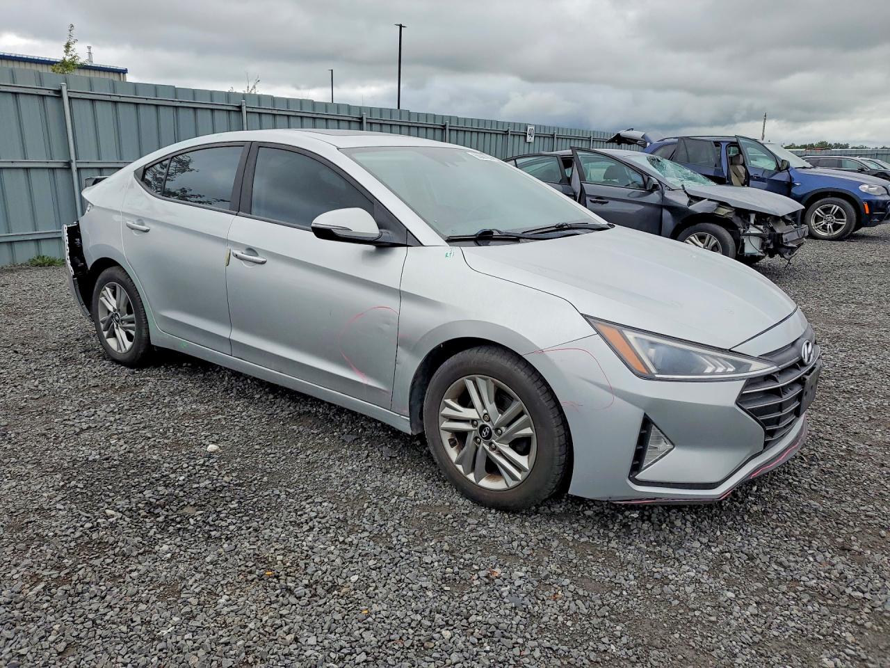2019 Hyundai Elantra Se Silver vin: KMHD84LF5KU861604