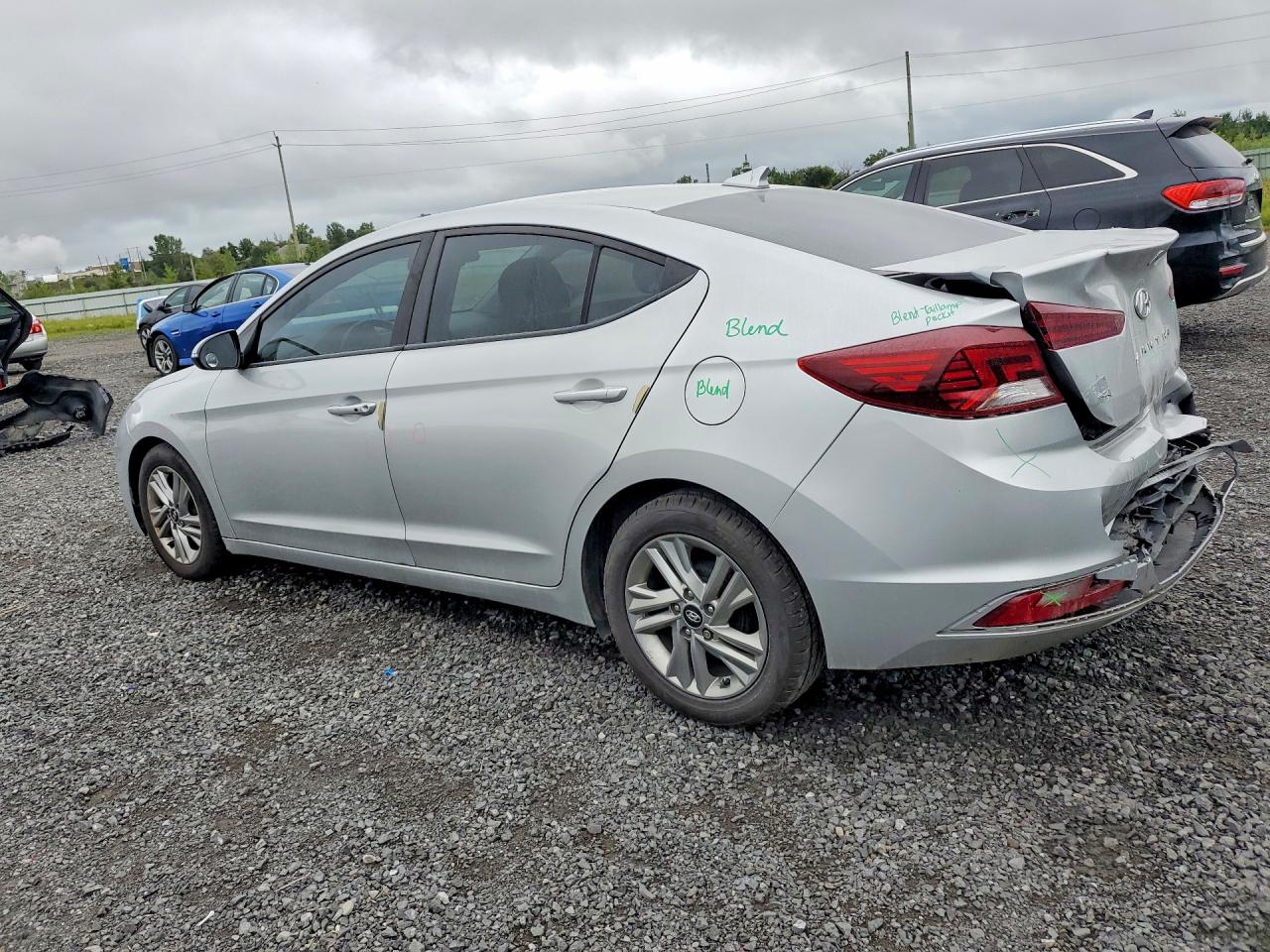2019 Hyundai Elantra Se Silver vin: KMHD84LF5KU861604