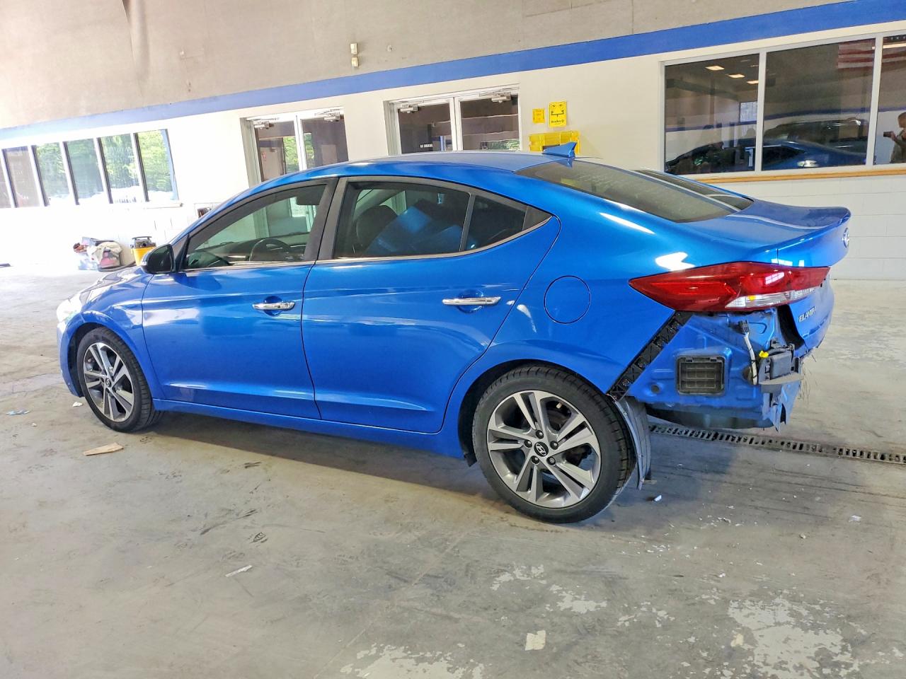 2017 Hyundai Elantra Limited Blue vin: KMHD84LF6HU074962