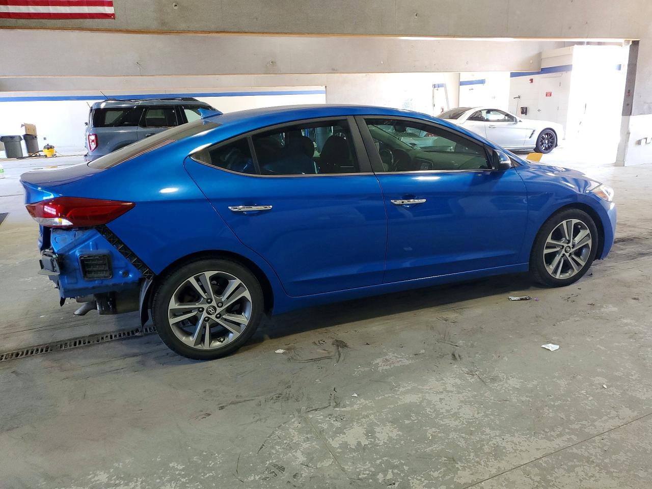 2017 Hyundai Elantra Limited Blue vin: KMHD84LF6HU074962