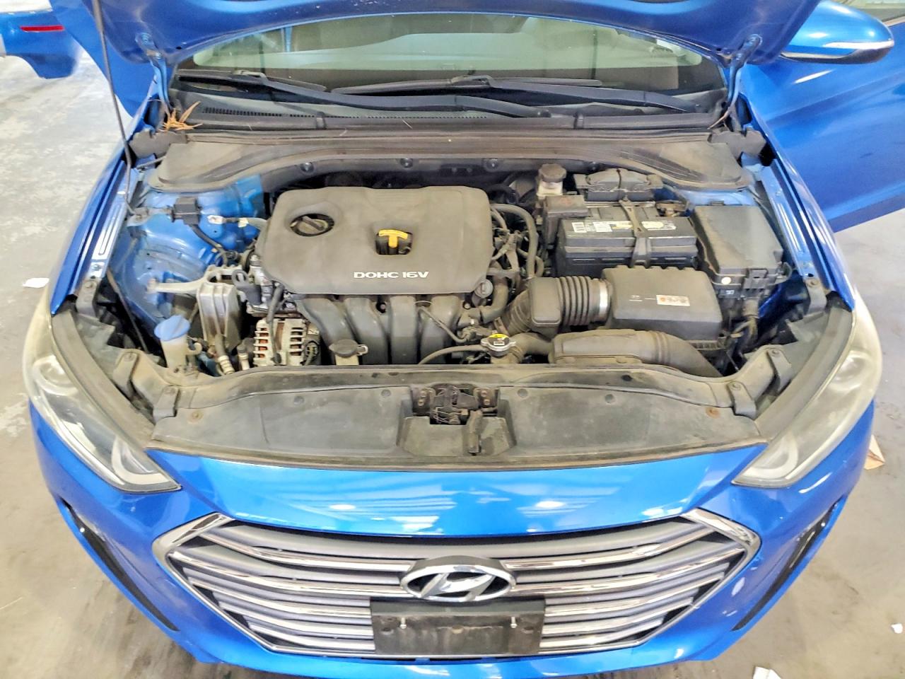 2017 Hyundai Elantra Limited Blue vin: KMHD84LF6HU074962