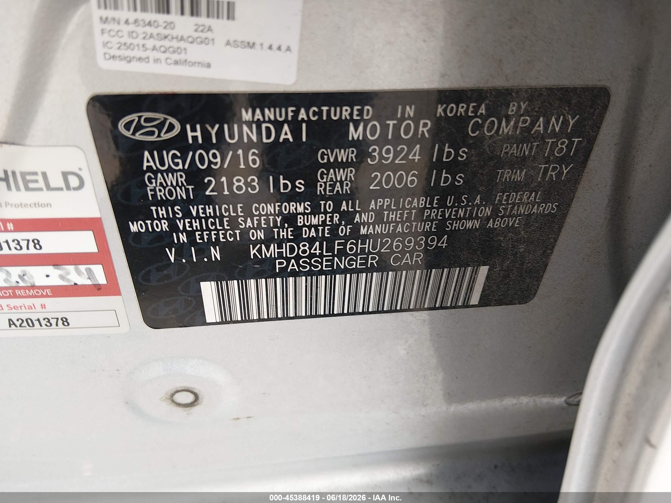 2017 Hyundai Elantra Limited Серебряный vin: KMHD84LF6HU269394