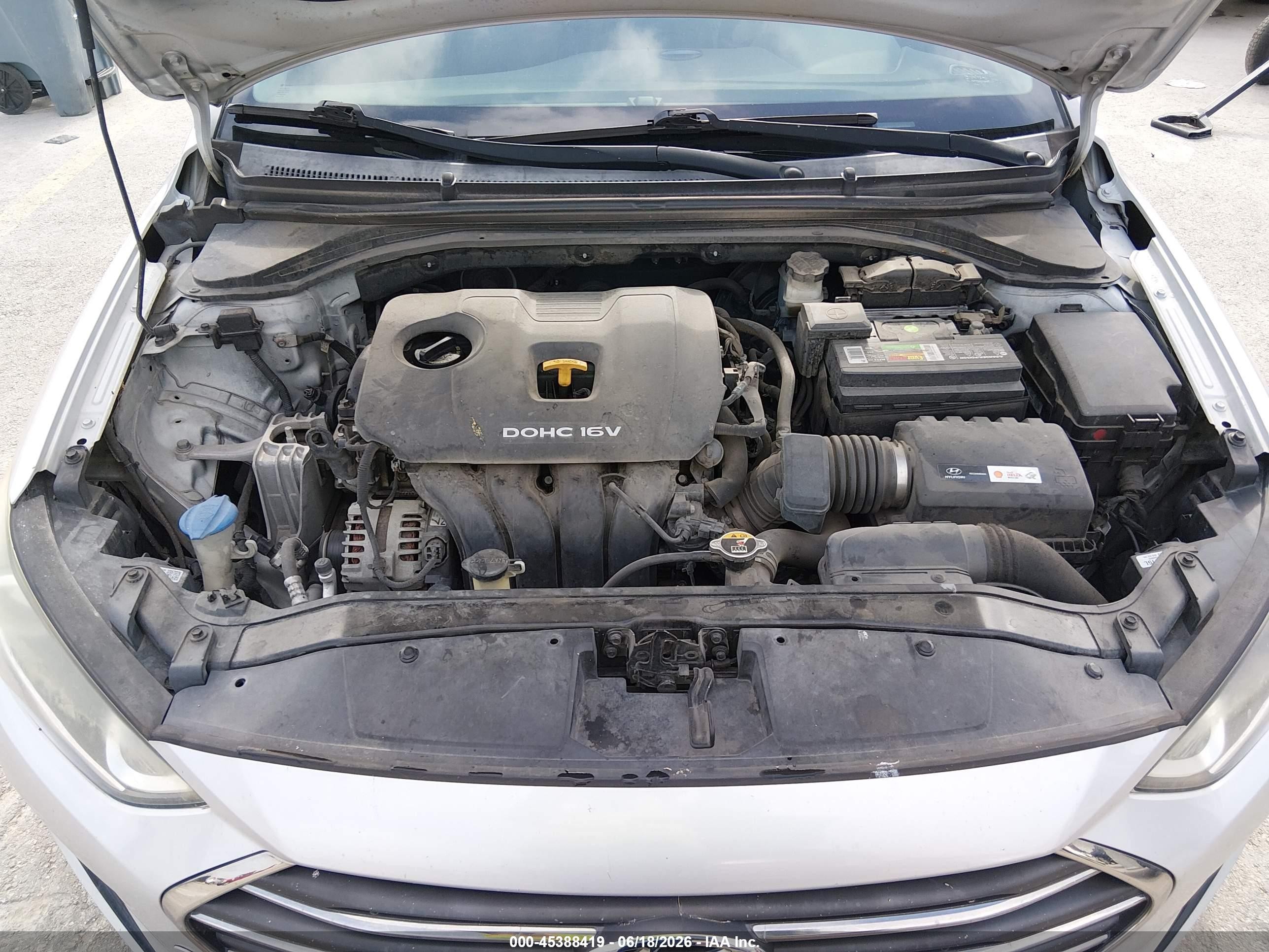 2017 Hyundai Elantra Limited Серебряный vin: KMHD84LF6HU269394