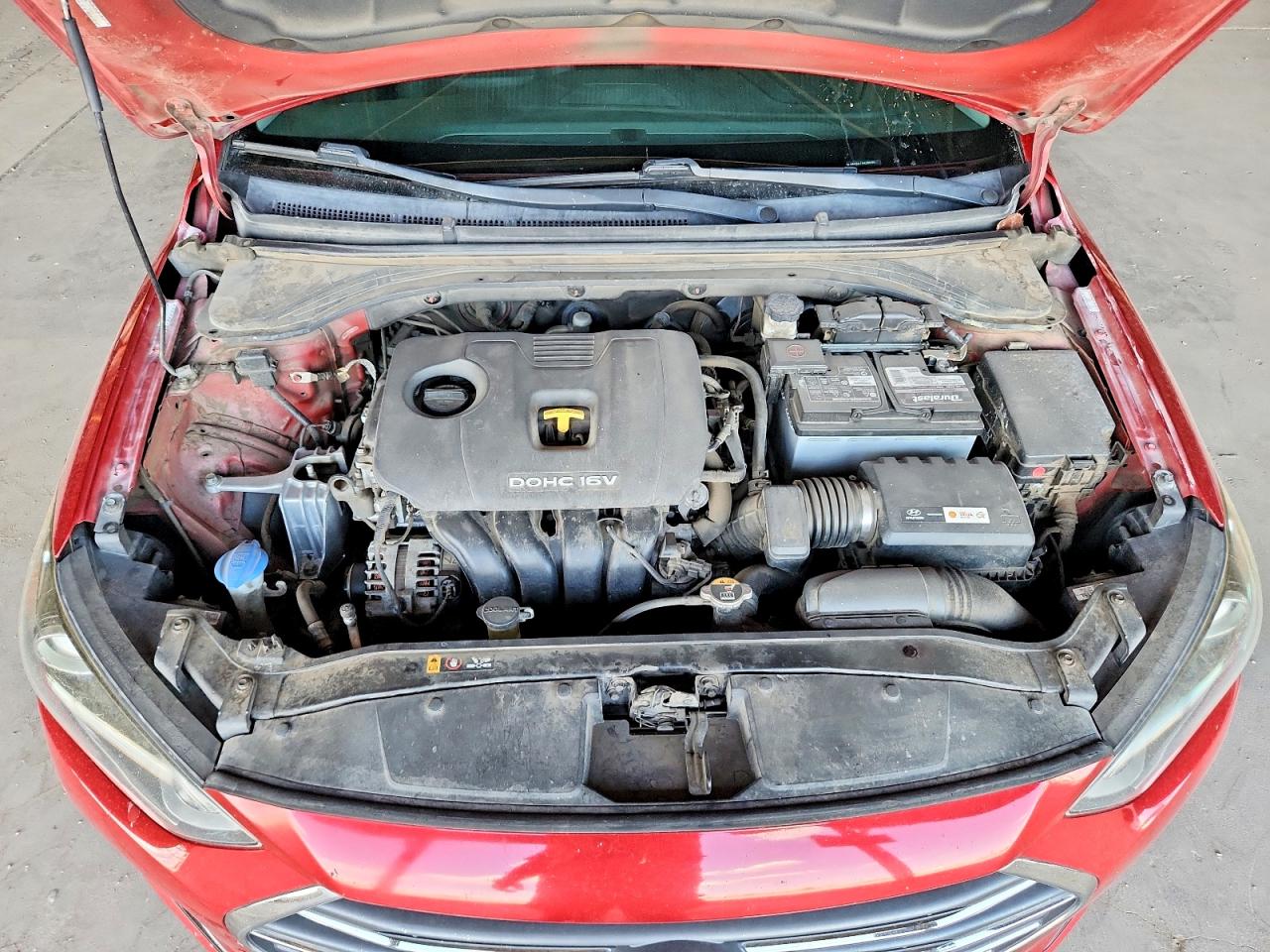 2017 Hyundai Elantra Limited Красный vin: KMHD84LF6HU284039