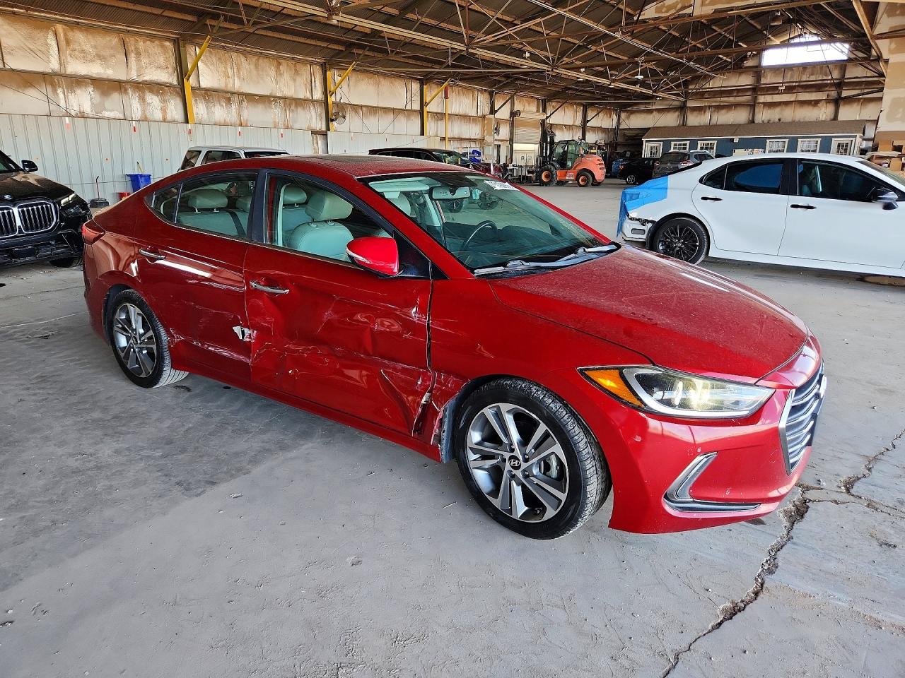 2017 Hyundai Elantra Limited Красный vin: KMHD84LF6HU284039