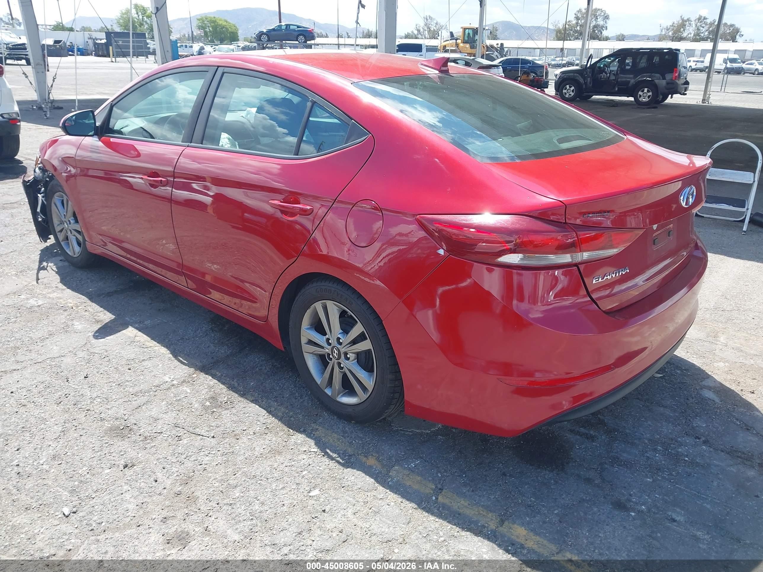 2017 Hyundai Elantra Se Red vin: KMHD84LF6HU402848