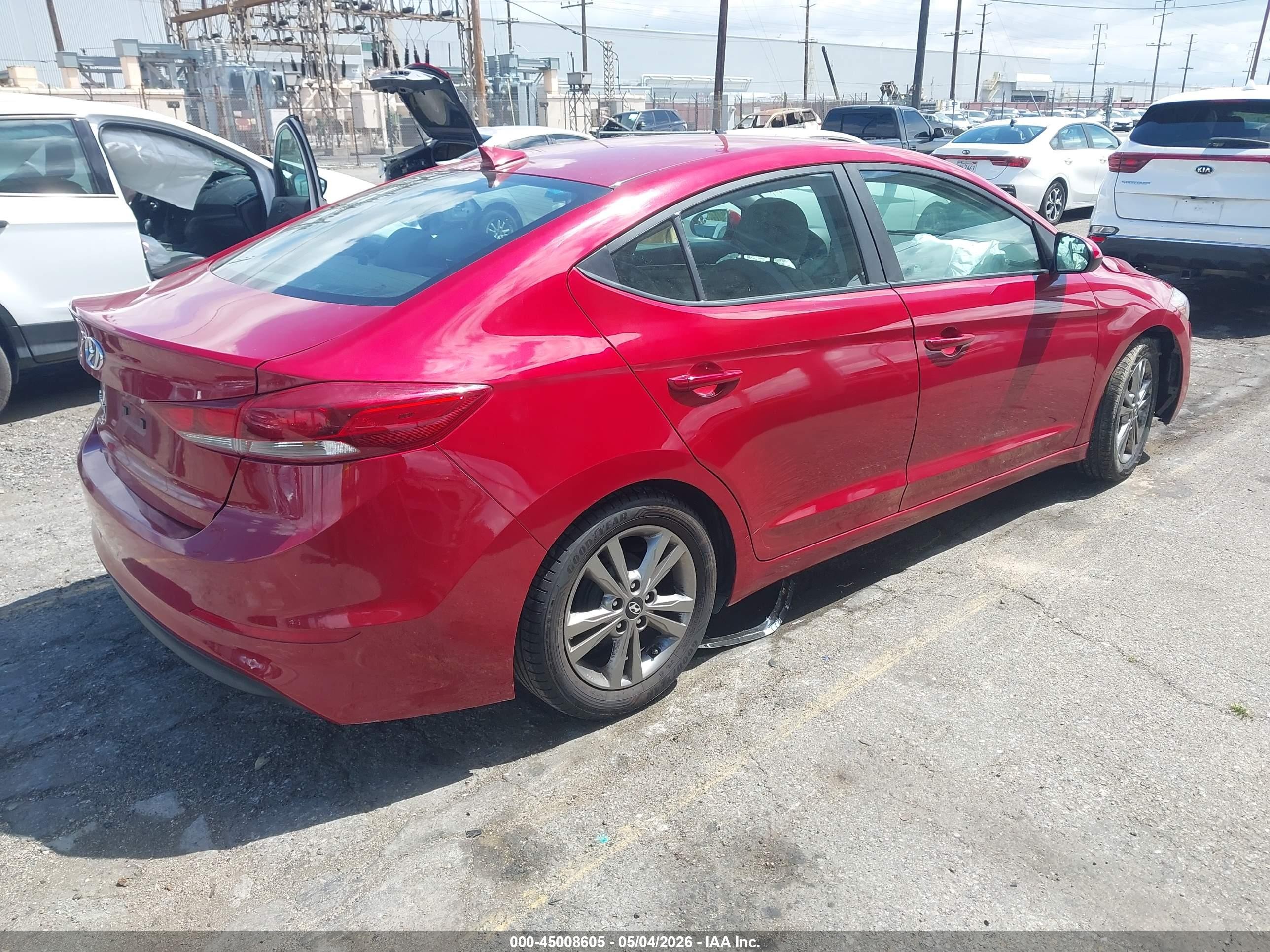 2017 Hyundai Elantra Se Red vin: KMHD84LF6HU402848