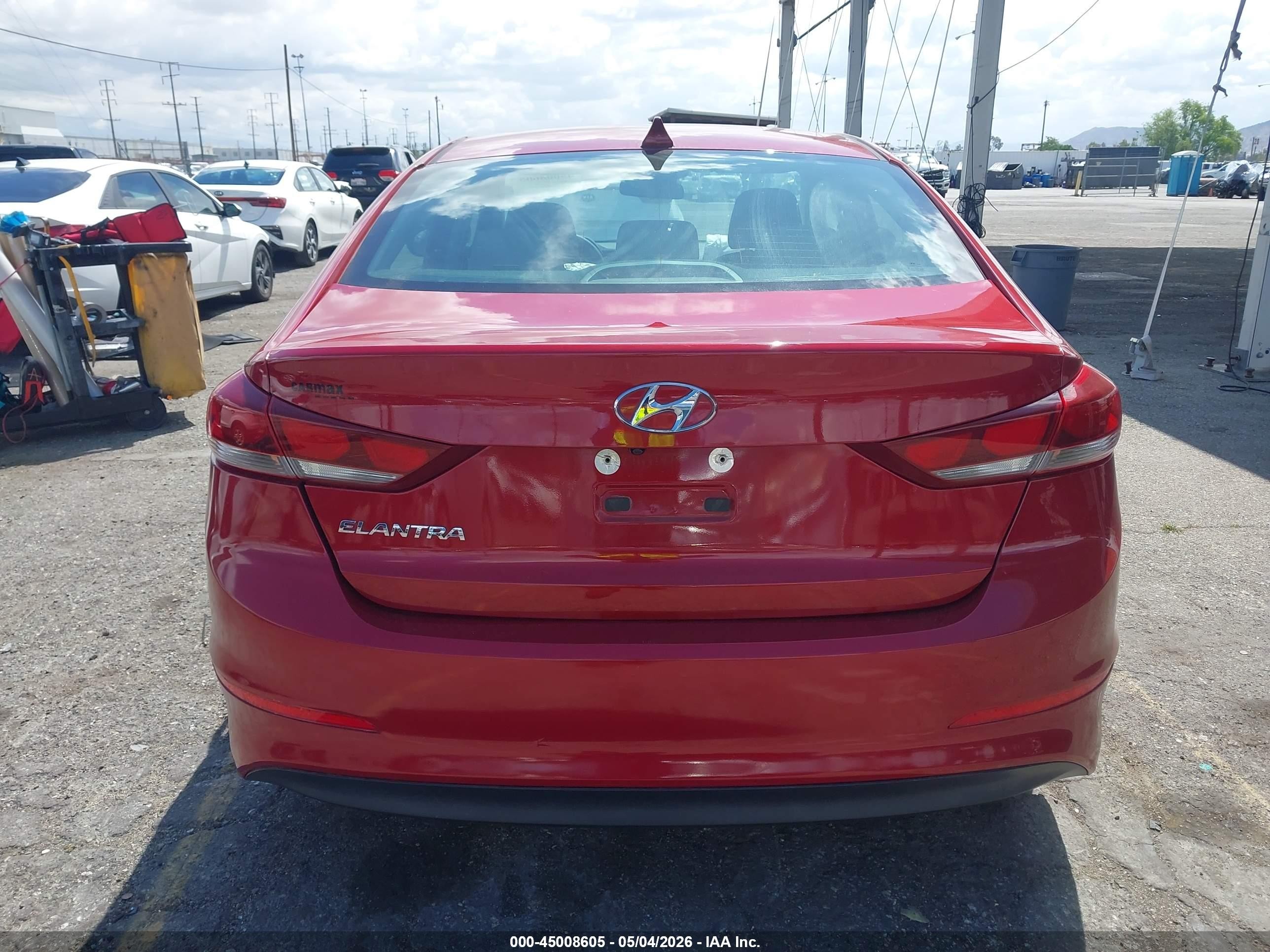 2017 Hyundai Elantra Se Red vin: KMHD84LF6HU402848