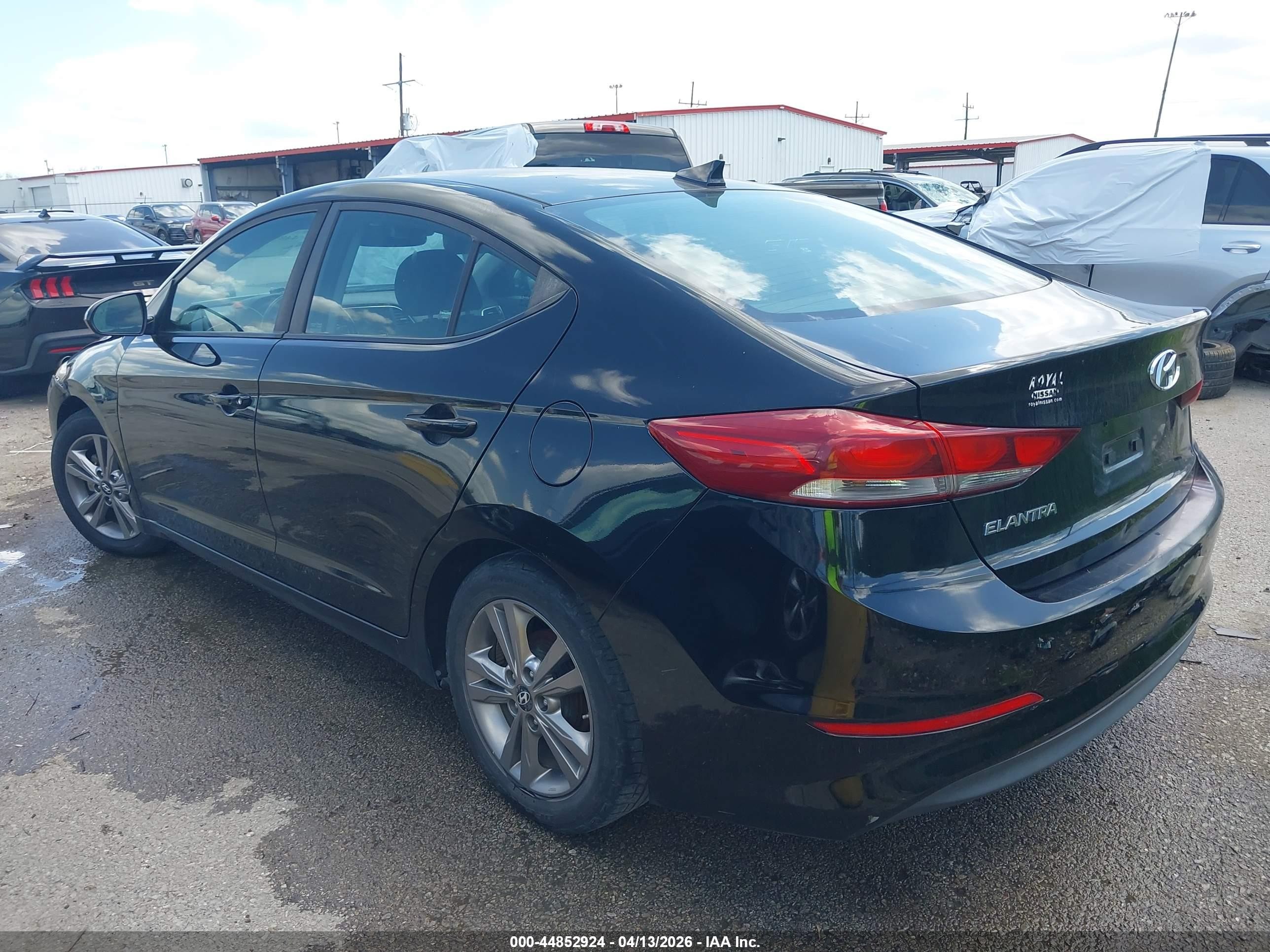 2017 Hyundai Elantra Value Edition Black vin: KMHD84LF6HU433095