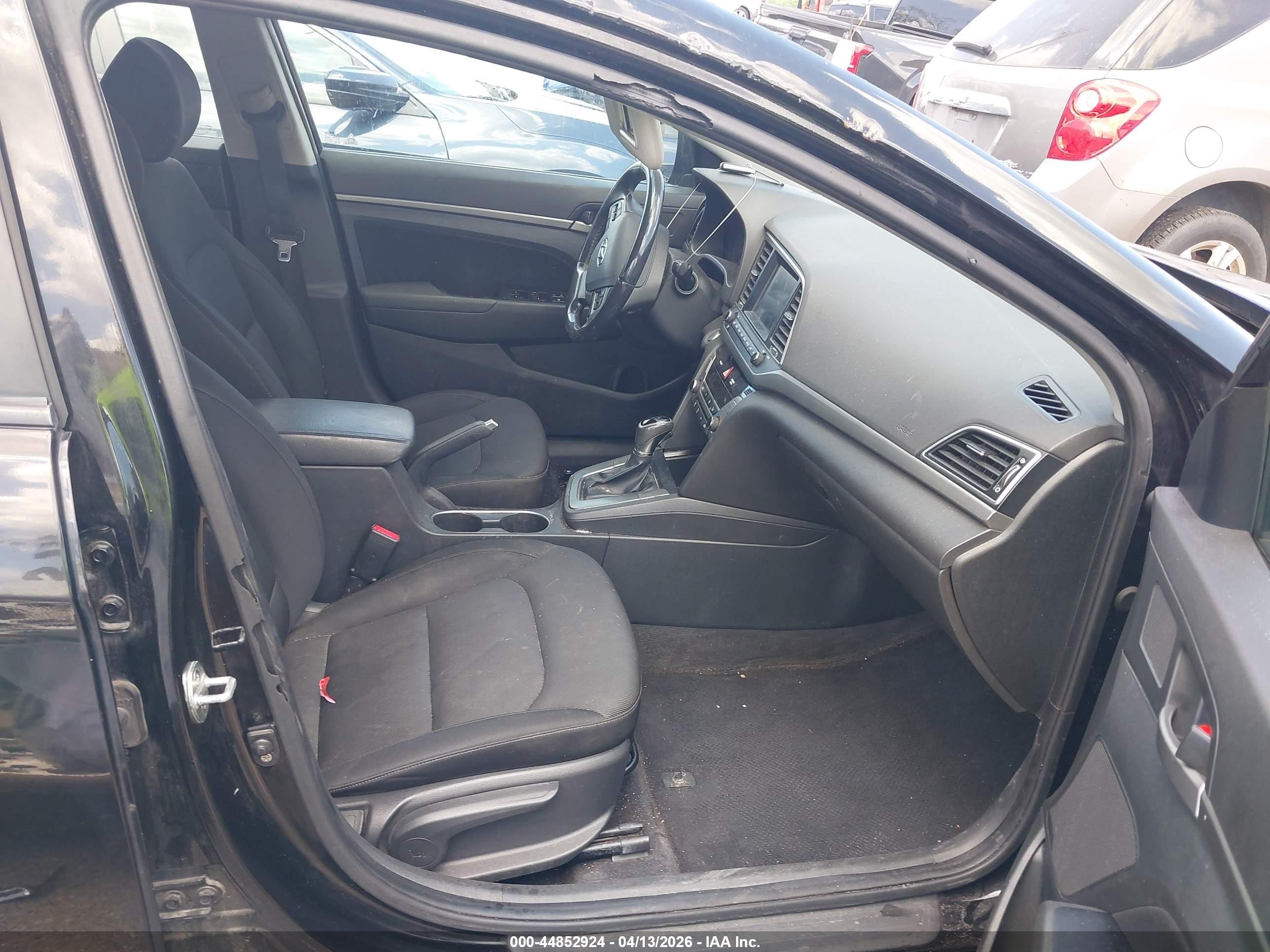 2017 Hyundai Elantra Value Edition Black vin: KMHD84LF6HU433095