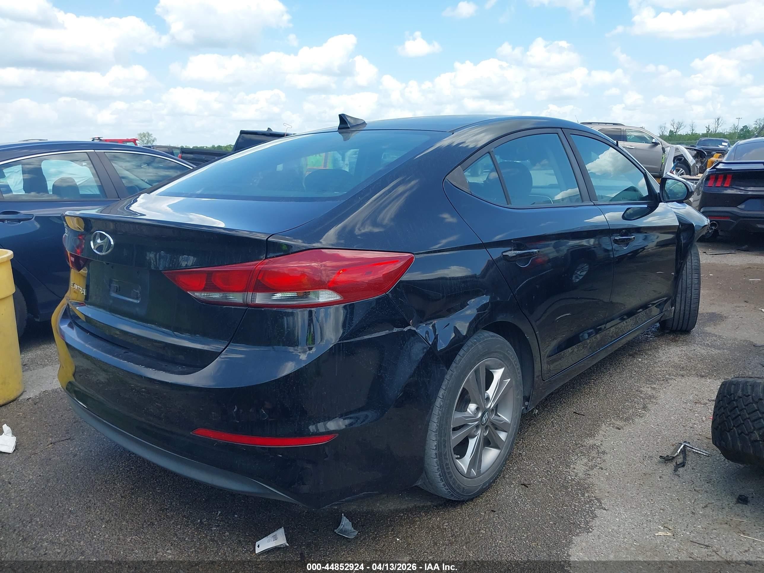 2017 Hyundai Elantra Value Edition Black vin: KMHD84LF6HU433095