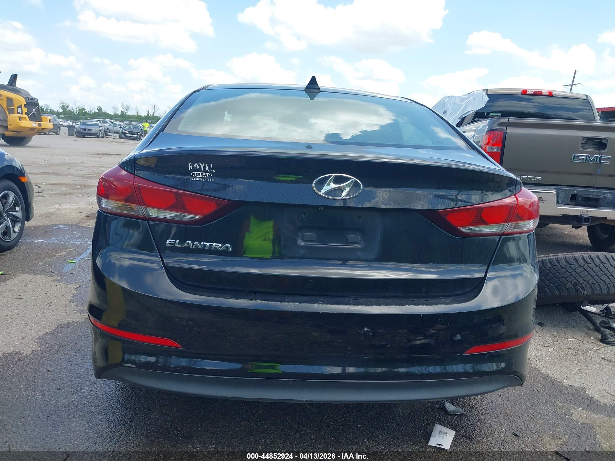 2017 Hyundai Elantra Value Edition Black vin: KMHD84LF6HU433095