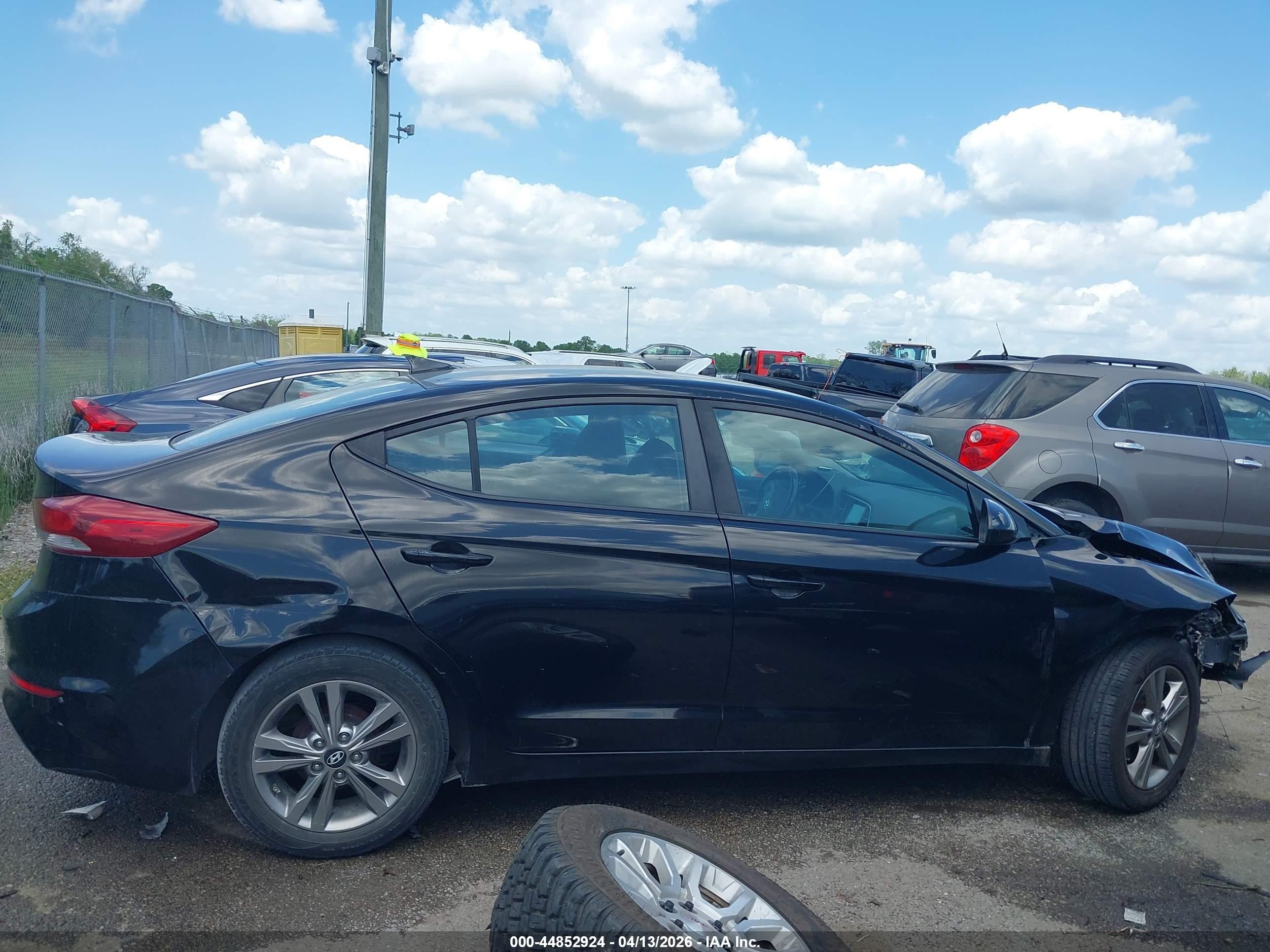 2017 Hyundai Elantra Value Edition Black vin: KMHD84LF6HU433095