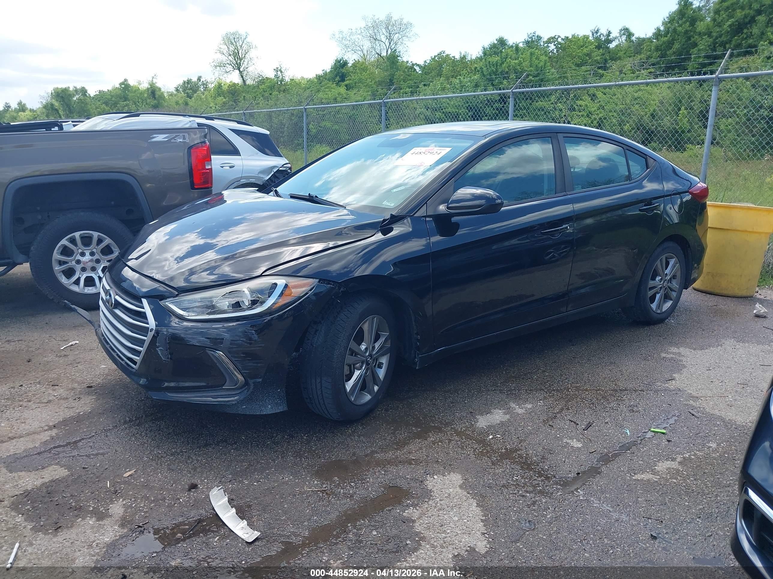 2017 Hyundai Elantra Value Edition Black vin: KMHD84LF6HU433095