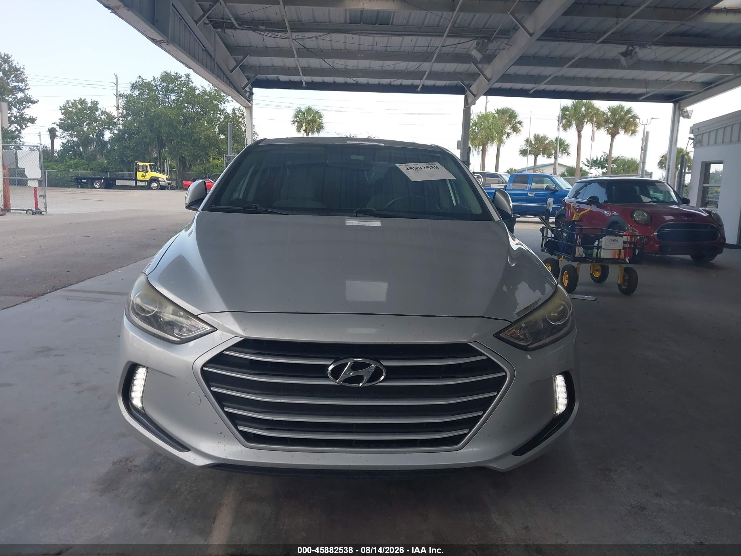 2018 Hyundai Elantra Value Edition Silver vin: KMHD84LF6JU571998