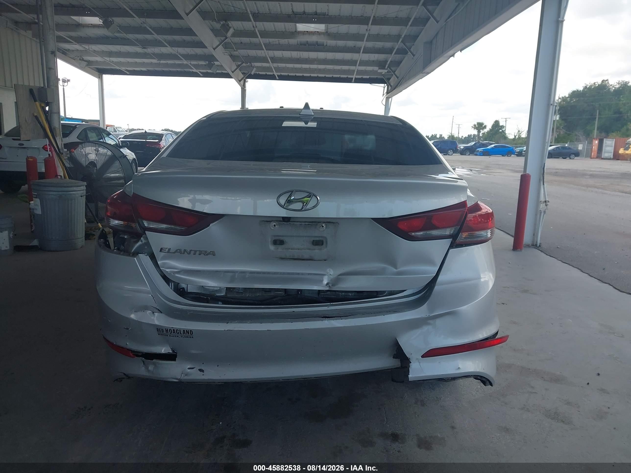 2018 Hyundai Elantra Value Edition Silver vin: KMHD84LF6JU571998