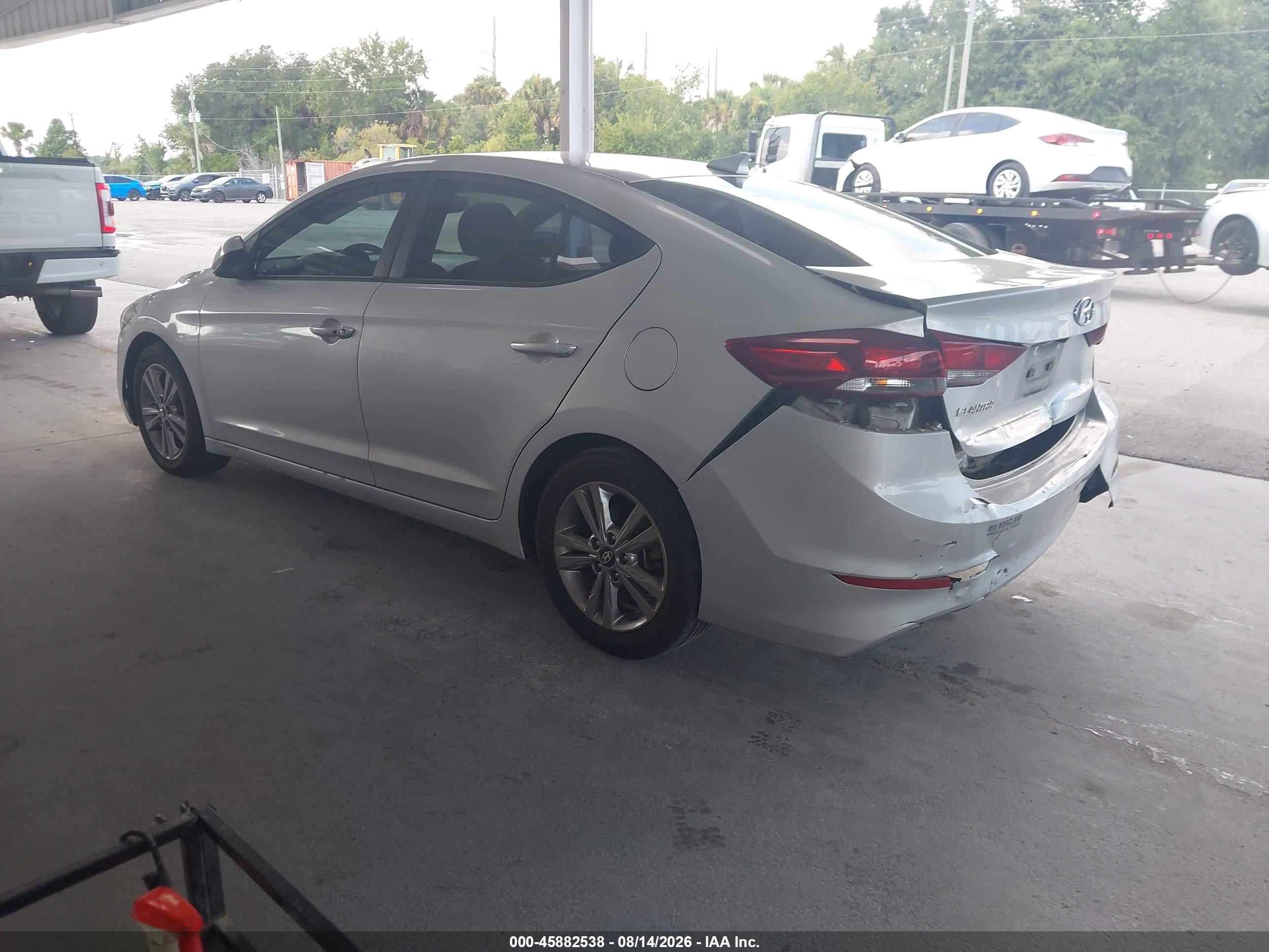 2018 Hyundai Elantra Value Edition Silver vin: KMHD84LF6JU571998