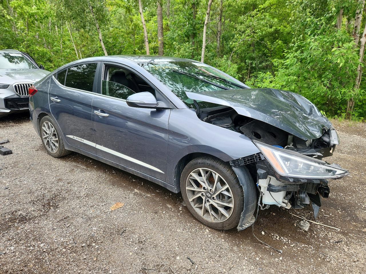 2020 Hyundai Elantra Sel Gray vin: KMHD84LF6LU001731