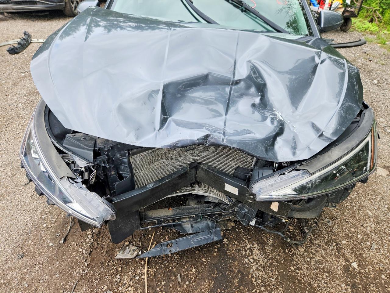 2020 Hyundai Elantra Sel Gray vin: KMHD84LF6LU001731